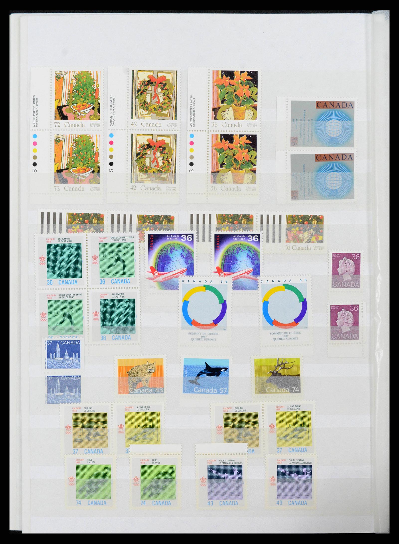 38199 0034 - Postzegelverzameling 38199 Canada 1870-1990.