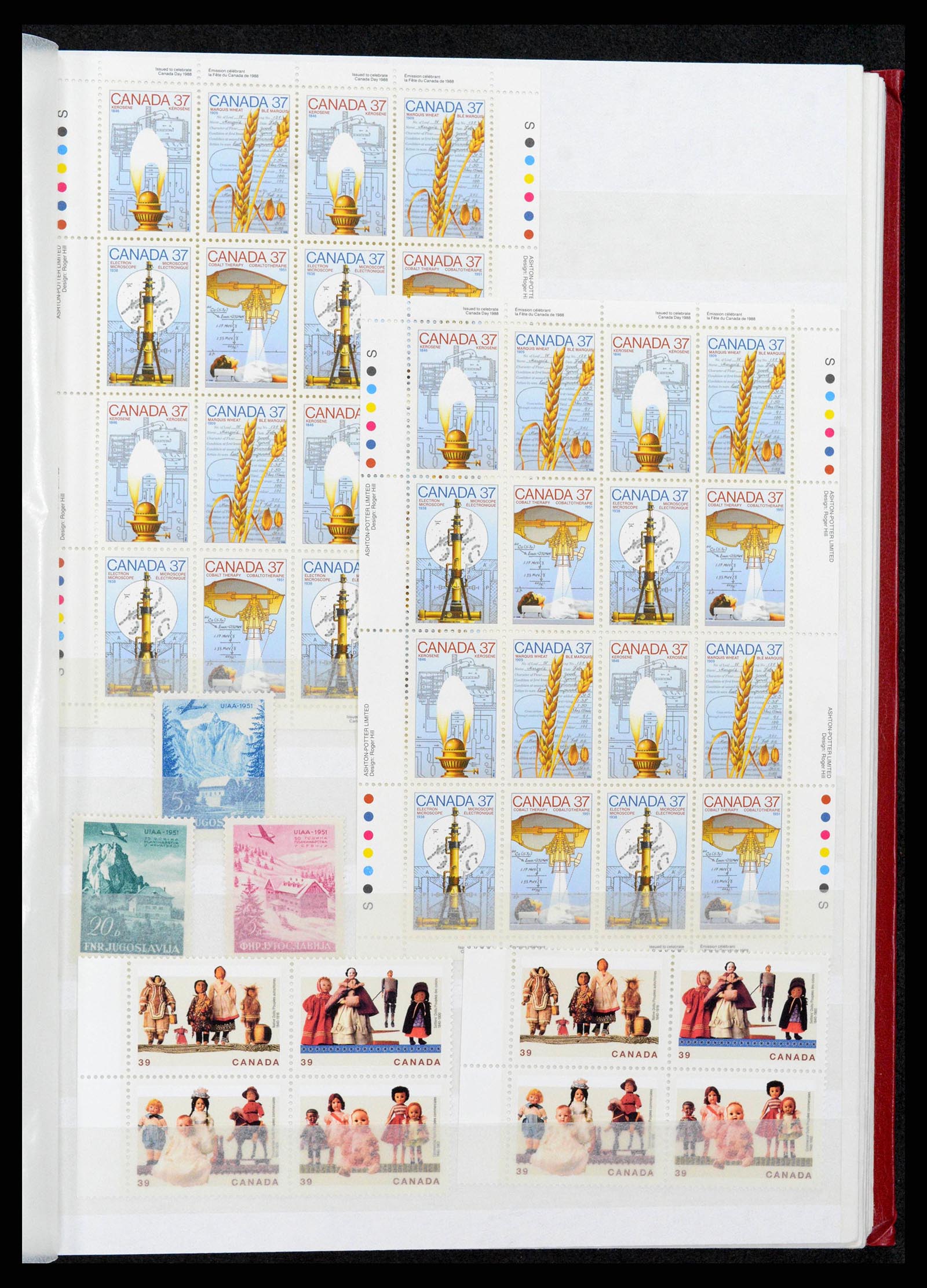 38199 0035 - Postzegelverzameling 38199 Canada 1870-1990.