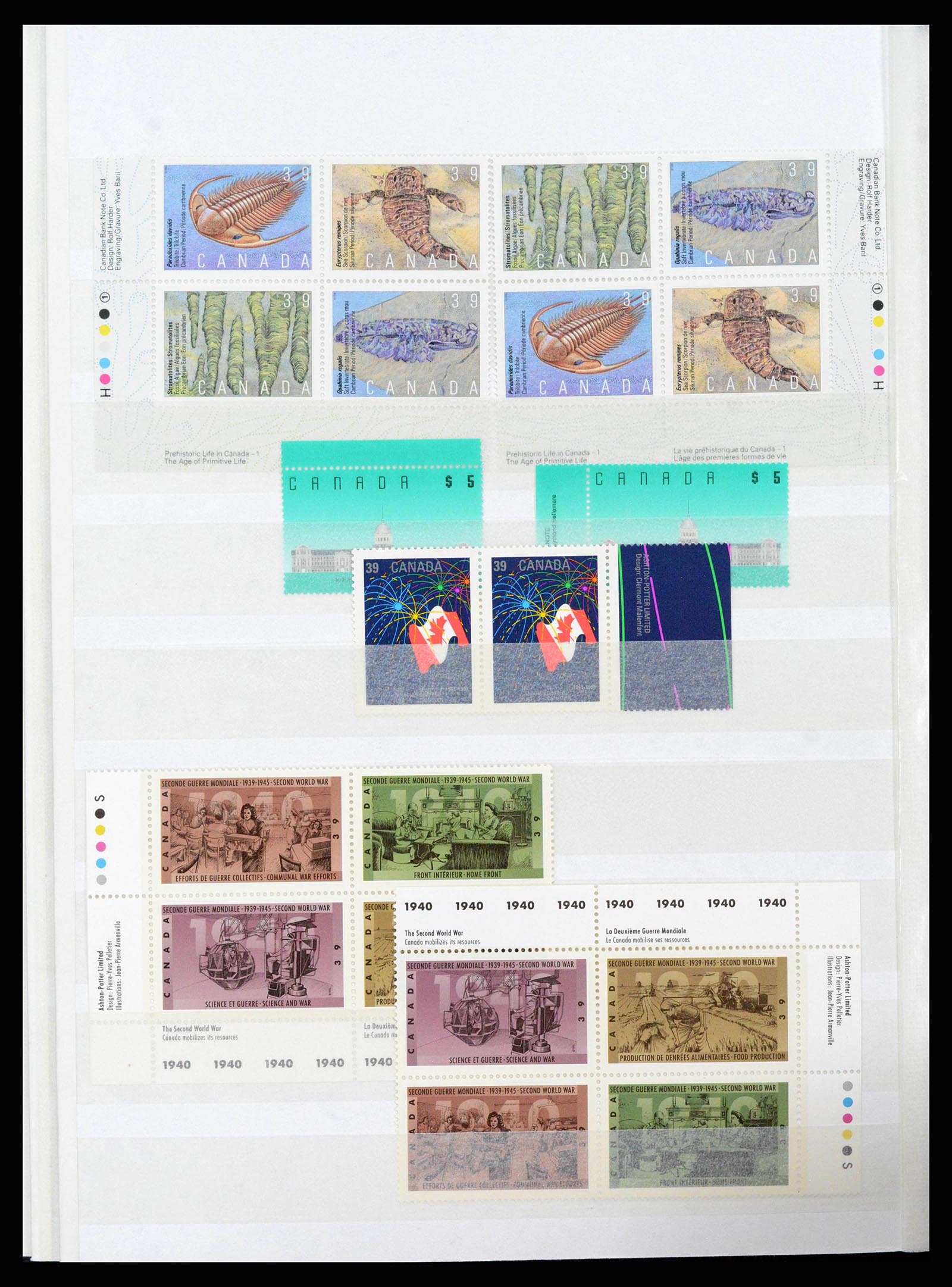 38199 0036 - Postzegelverzameling 38199 Canada 1870-1990.