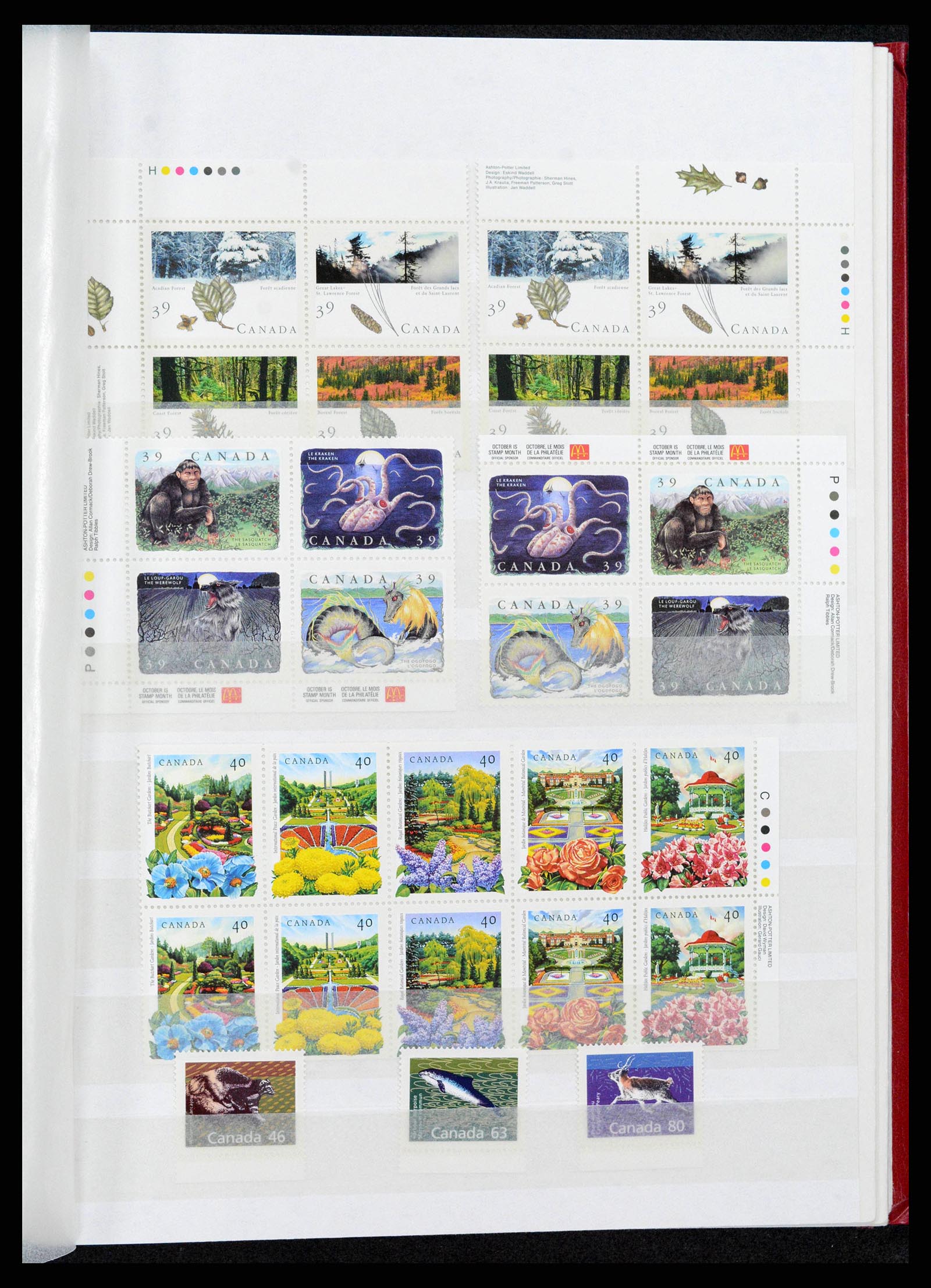 38199 0037 - Postzegelverzameling 38199 Canada 1870-1990.