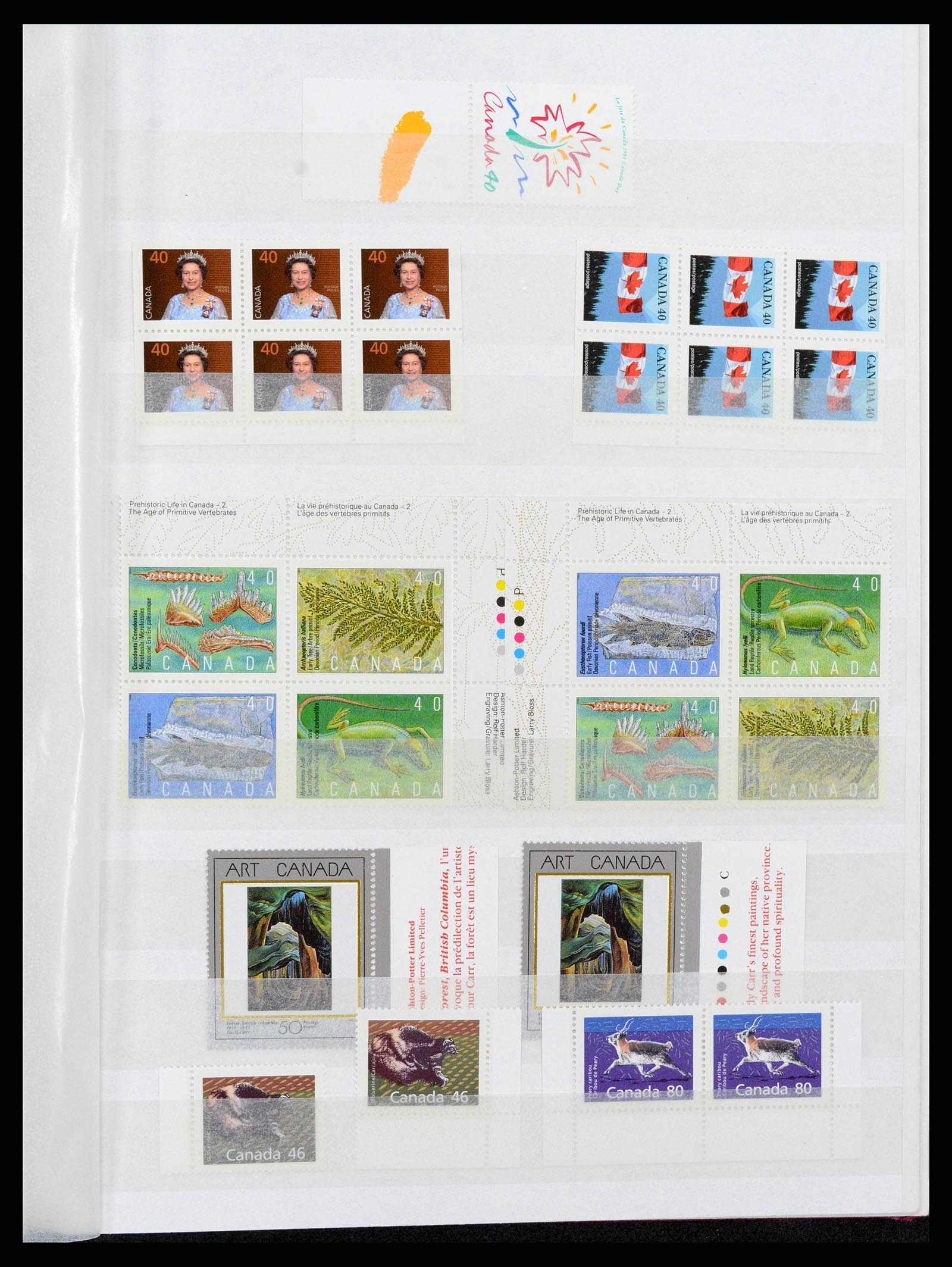 38199 0039 - Stamp collection 38199 Canada 1870-1990.