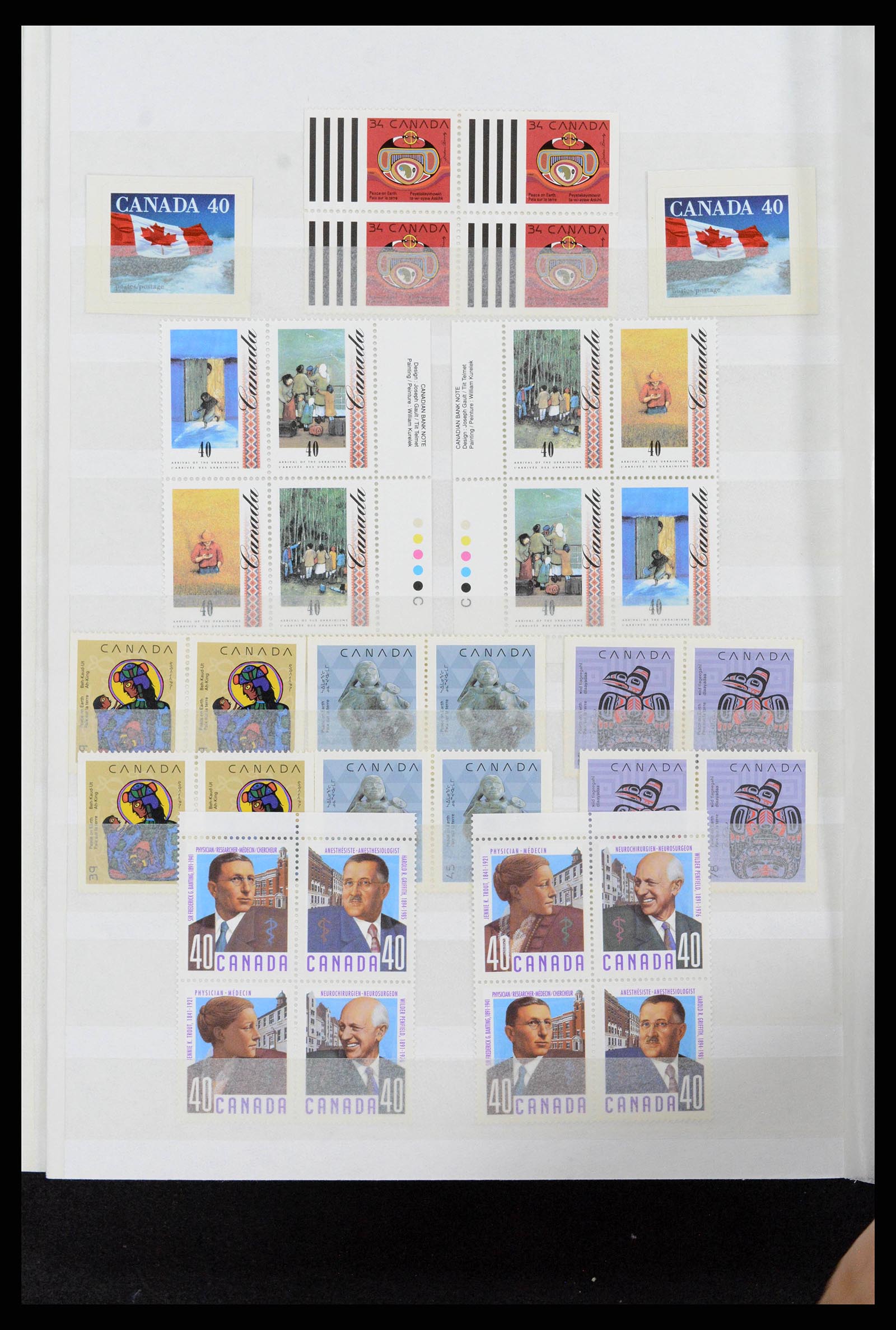 38199 0040 - Stamp collection 38199 Canada 1870-1990.