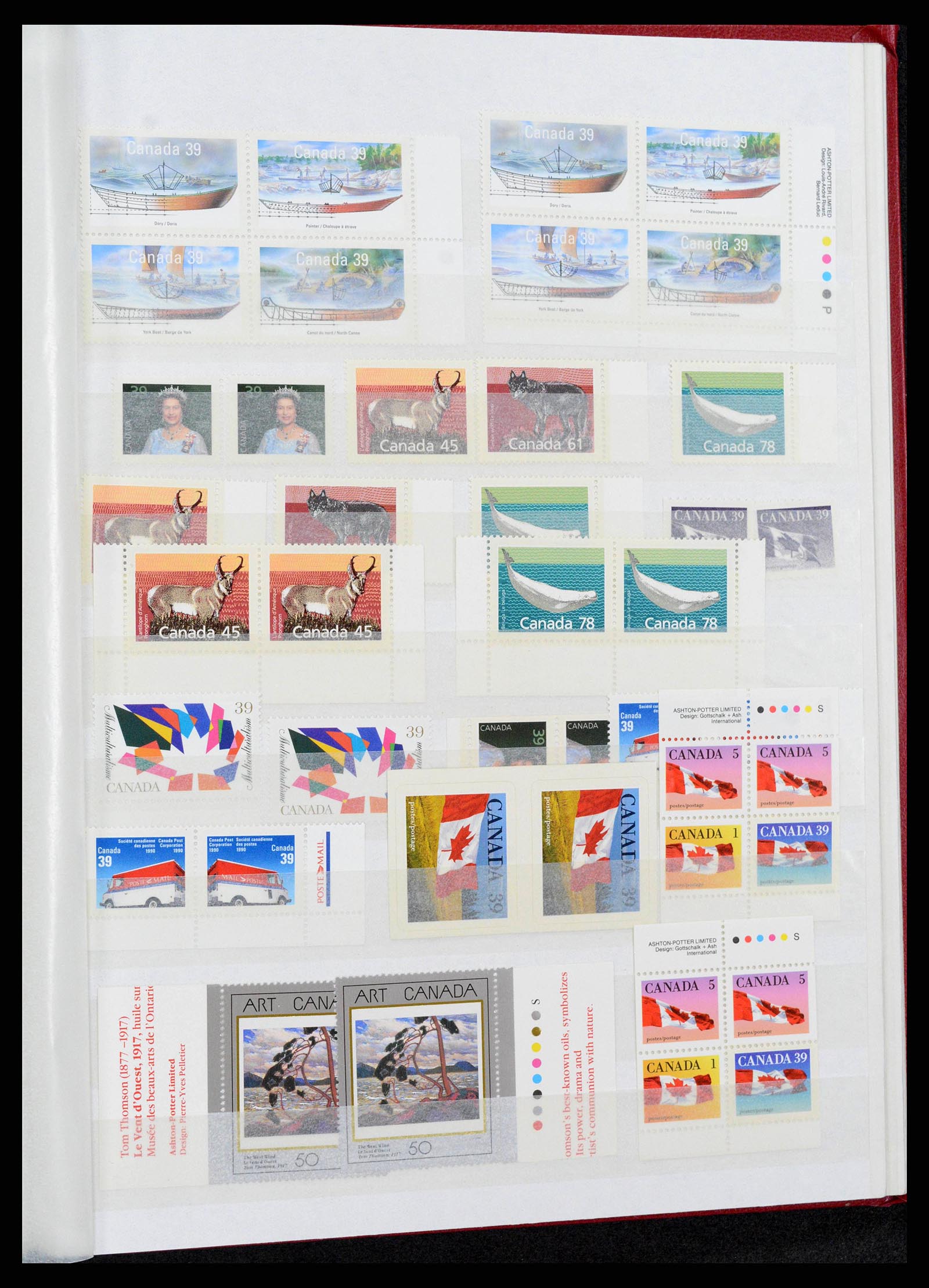 38199 0051 - Stamp collection 38199 Canada 1870-1990.