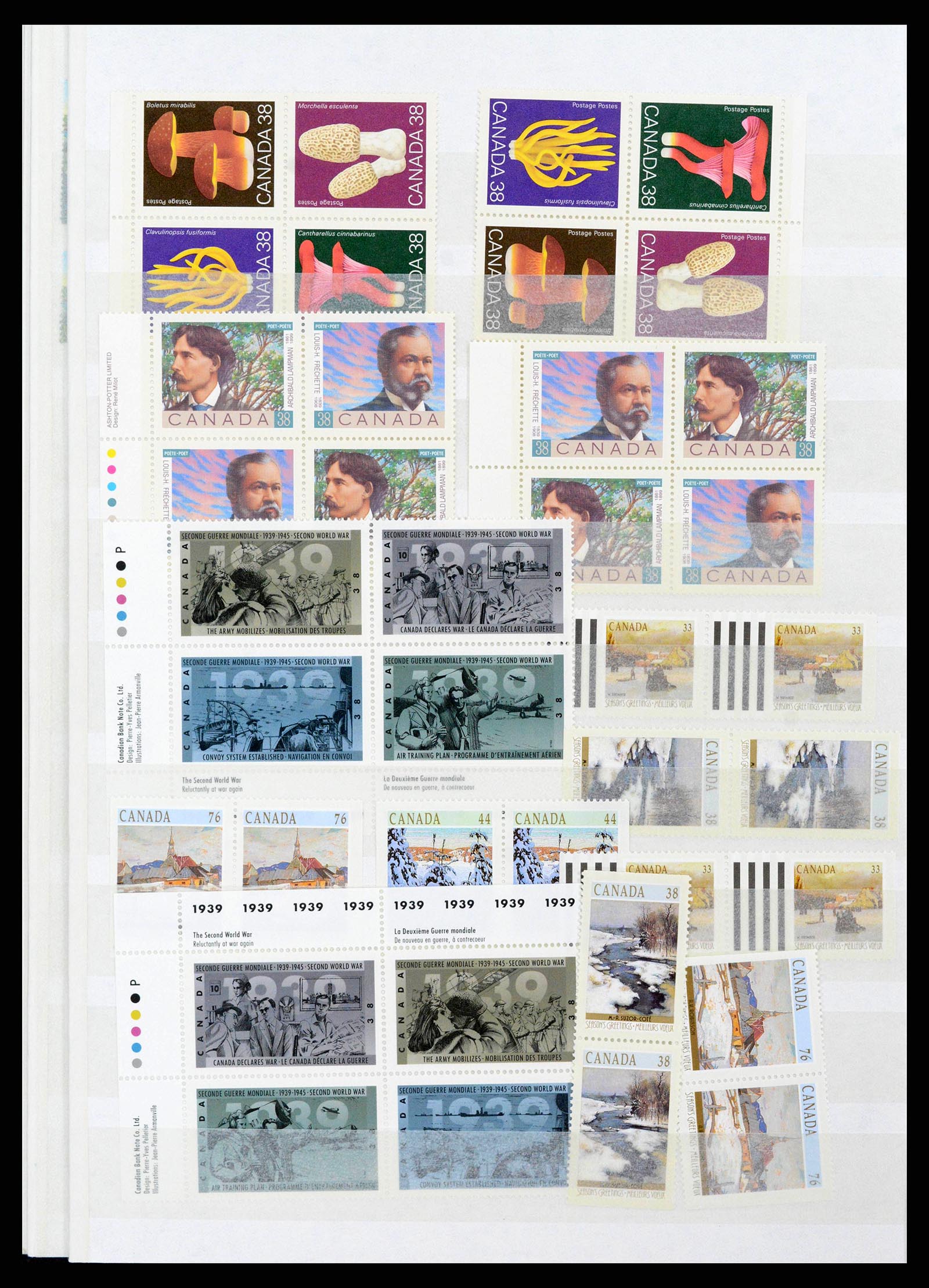 38199 0054 - Stamp collection 38199 Canada 1870-1990.