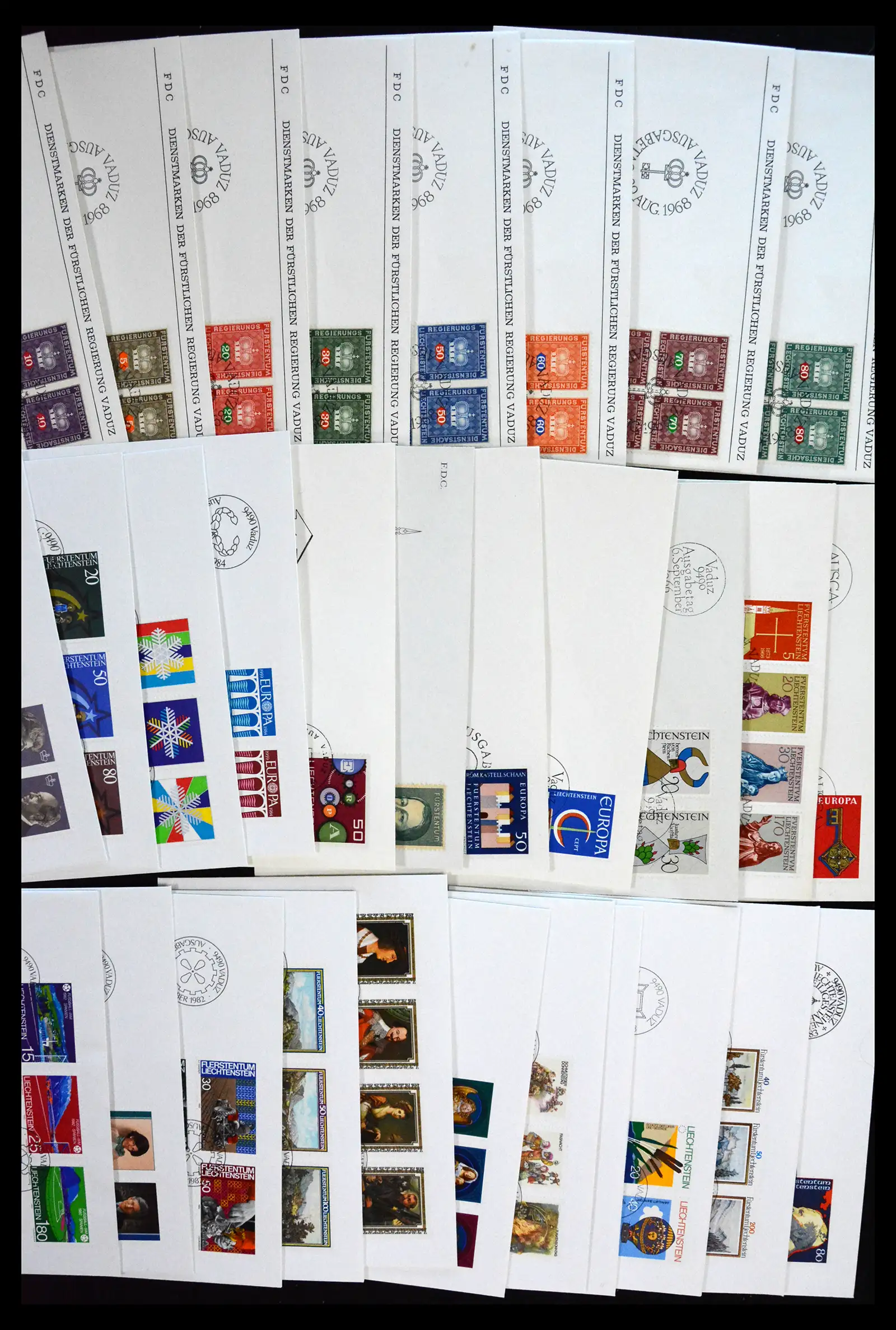 38203 0002 - Postzegelverzameling 38203 Liechtenstein FDC's 1961-2011.