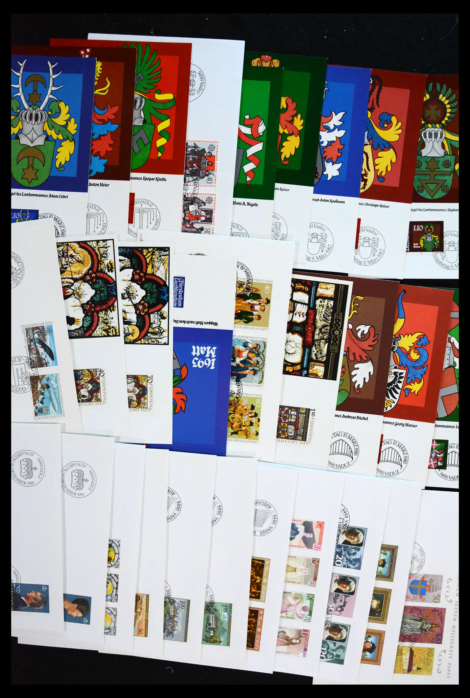 38203 0003 - Postzegelverzameling 38203 Liechtenstein FDC's 1961-2011.