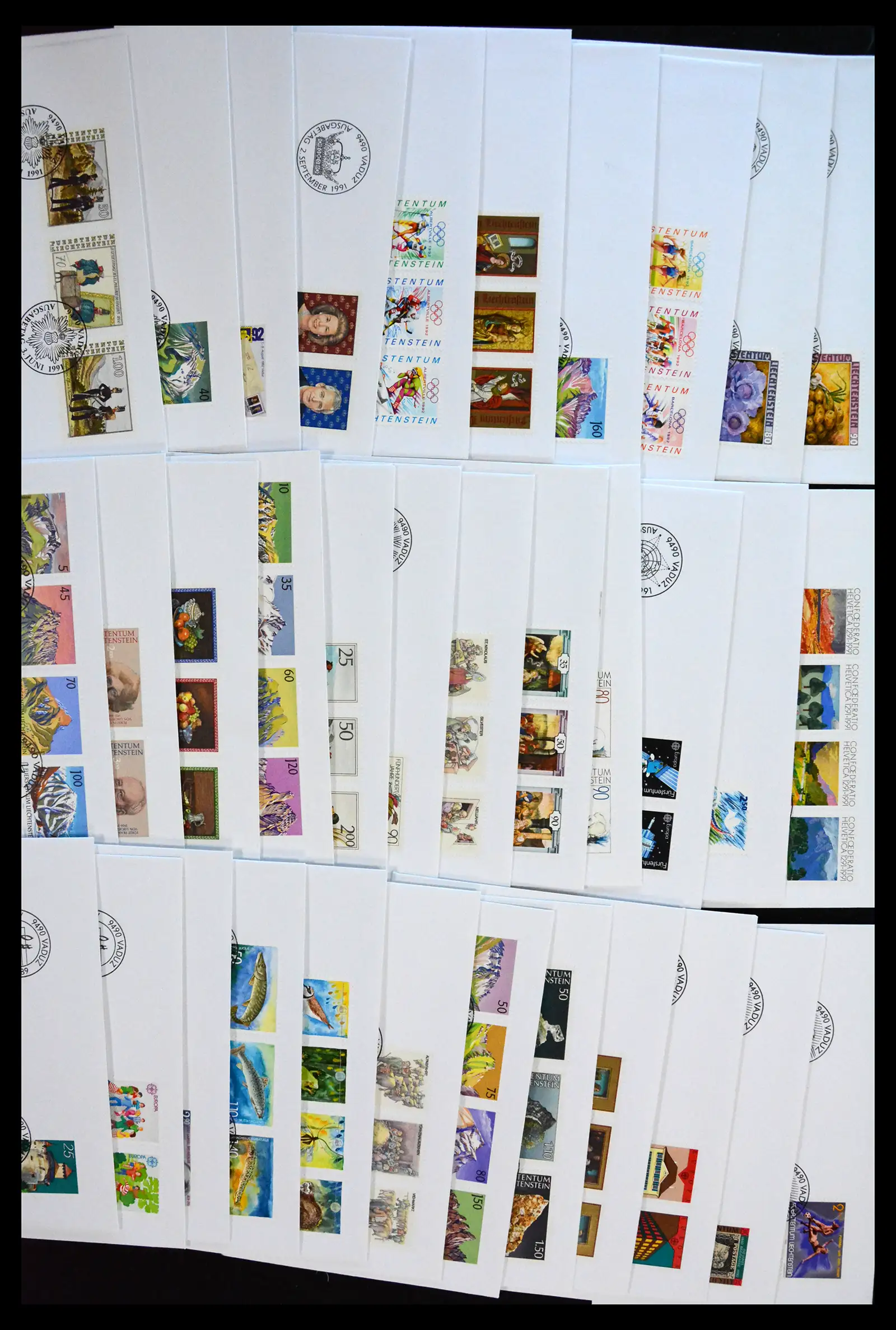 38203 0005 - Postzegelverzameling 38203 Liechtenstein FDC's 1961-2011.
