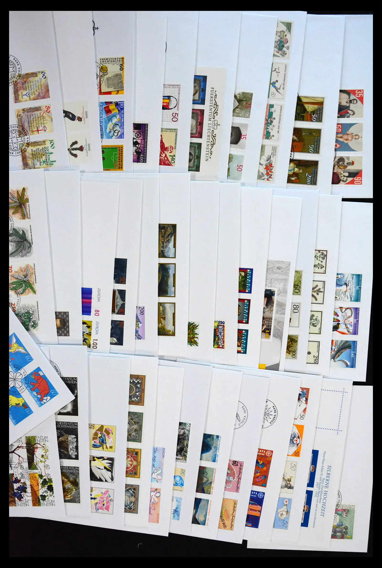 38203 0006 - Postzegelverzameling 38203 Liechtenstein FDC's 1961-2011.