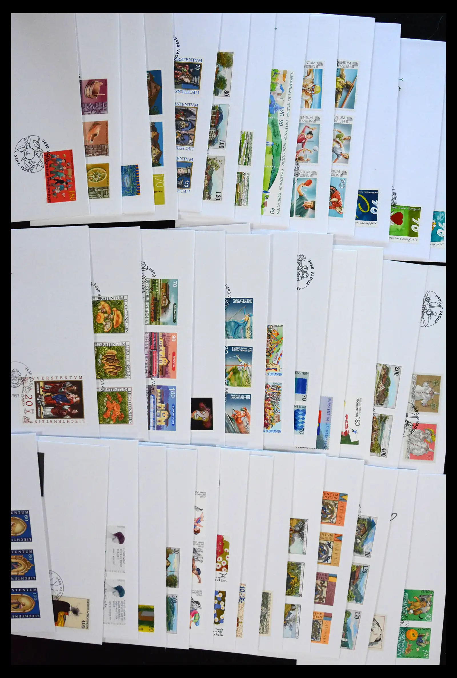 38203 0007 - Postzegelverzameling 38203 Liechtenstein FDC's 1961-2011.