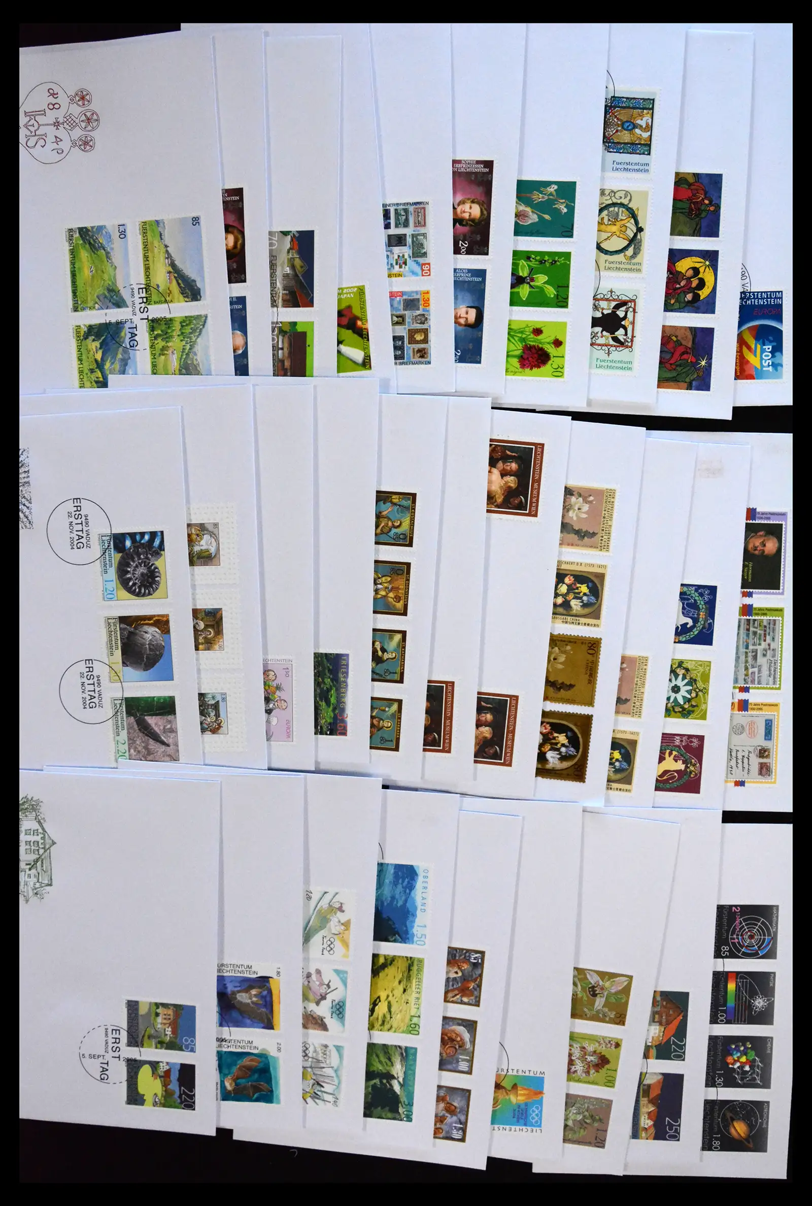 38203 0010 - Postzegelverzameling 38203 Liechtenstein FDC's 1961-2011.