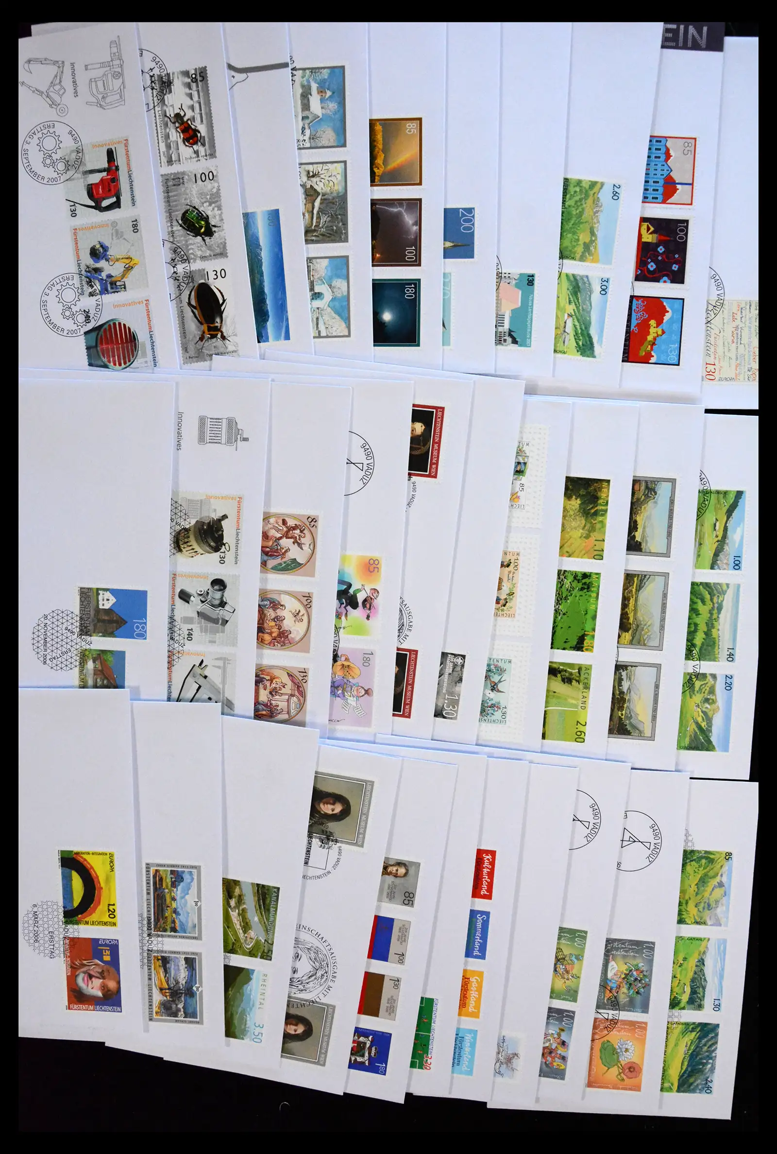 38203 0011 - Postzegelverzameling 38203 Liechtenstein FDC's 1961-2011.