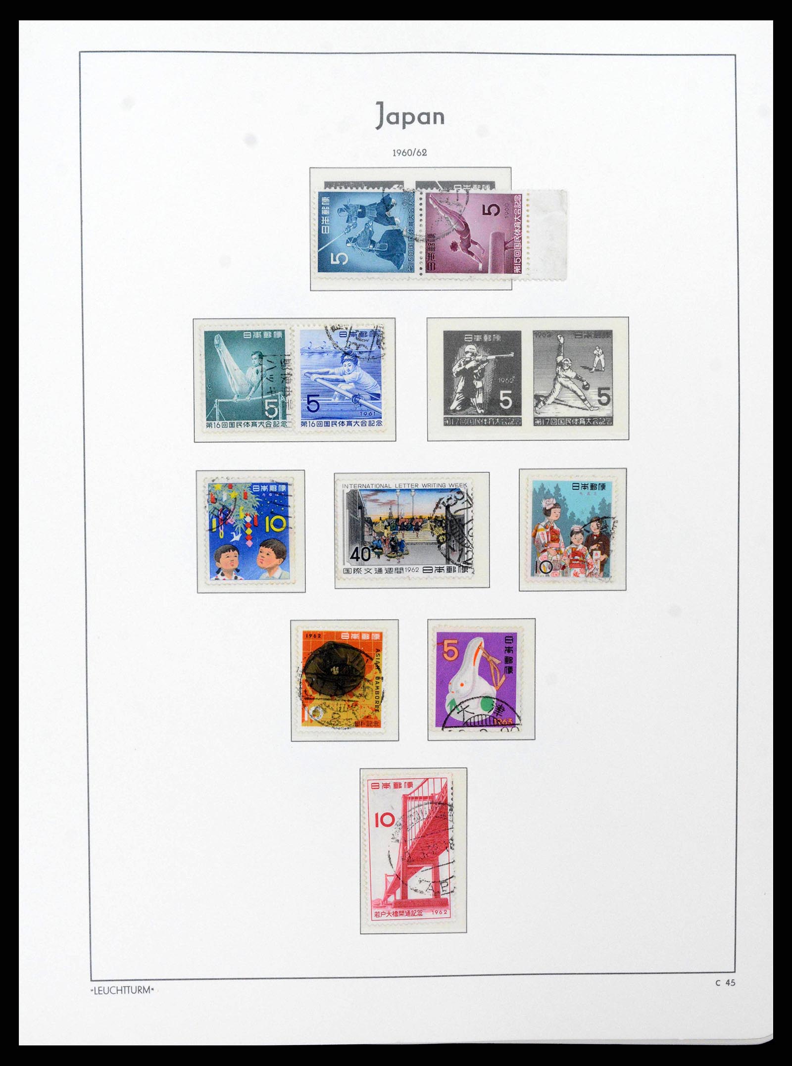 38205 0055 - Stamp collection 38205 Japan 1876-2020!