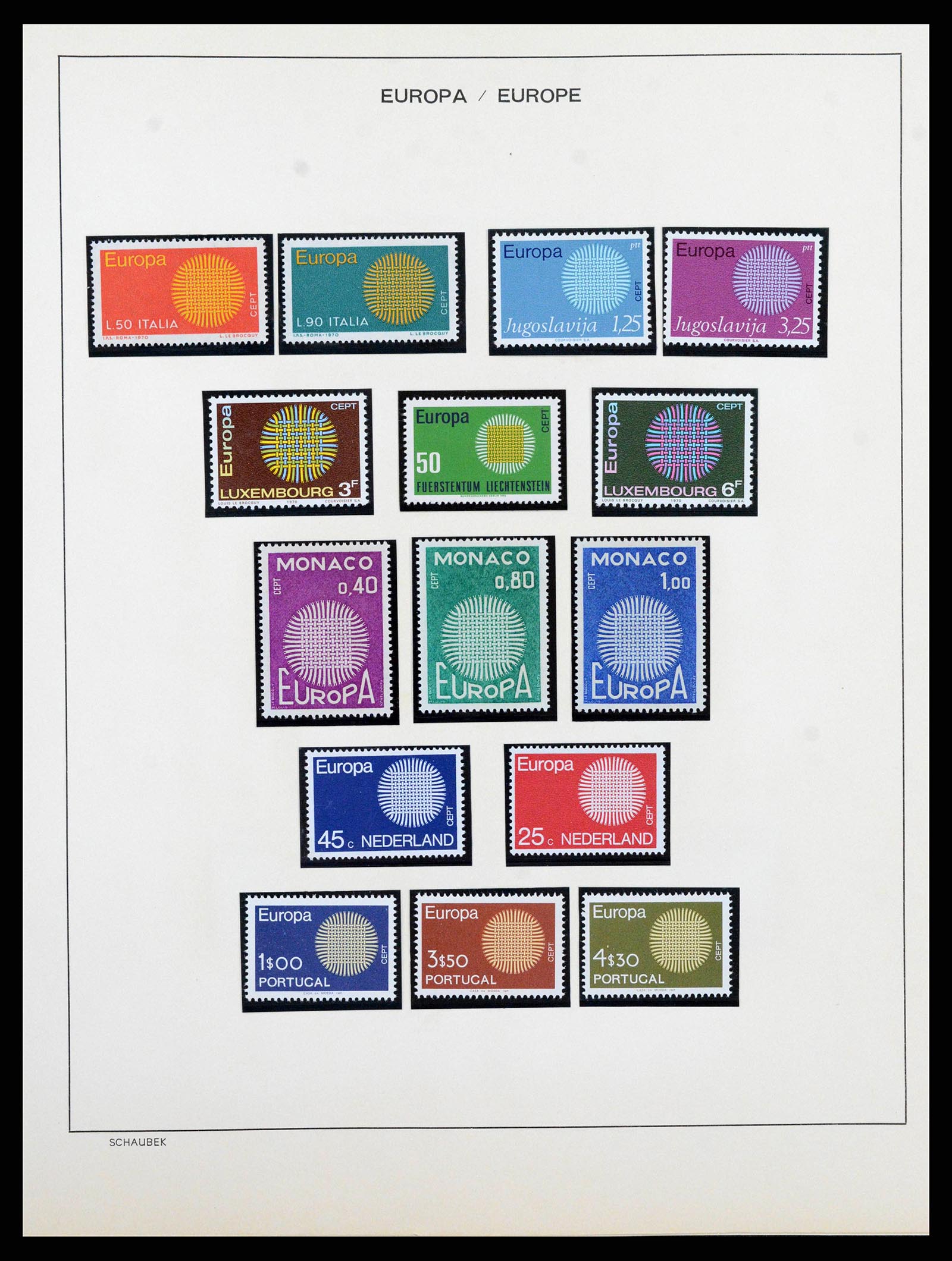 38206 0028 - Postzegelverzameling 38206 Europa CEPT 1956-2010.