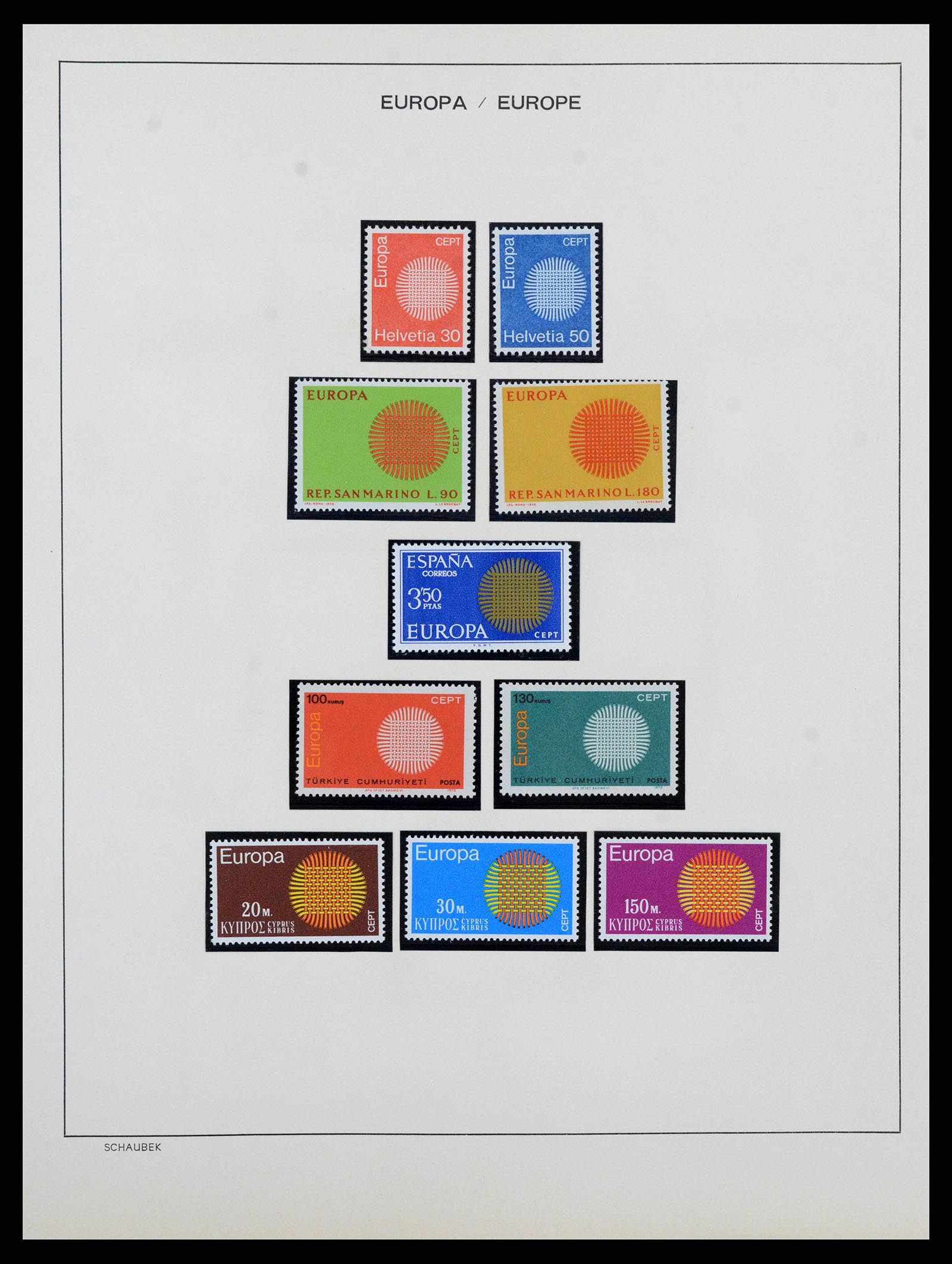 38206 0029 - Postzegelverzameling 38206 Europa CEPT 1956-2010.