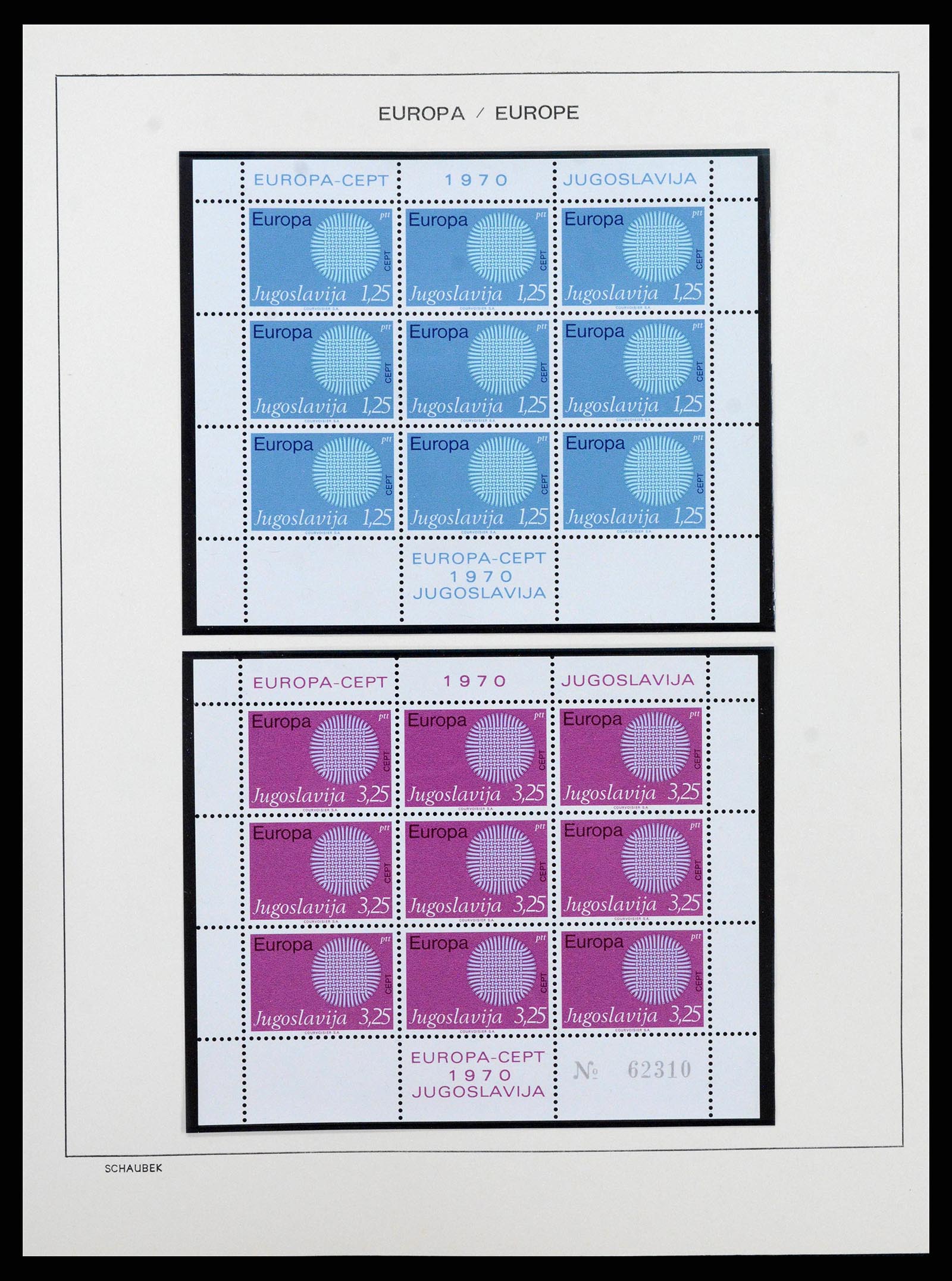 38206 0030 - Postzegelverzameling 38206 Europa CEPT 1956-2010.