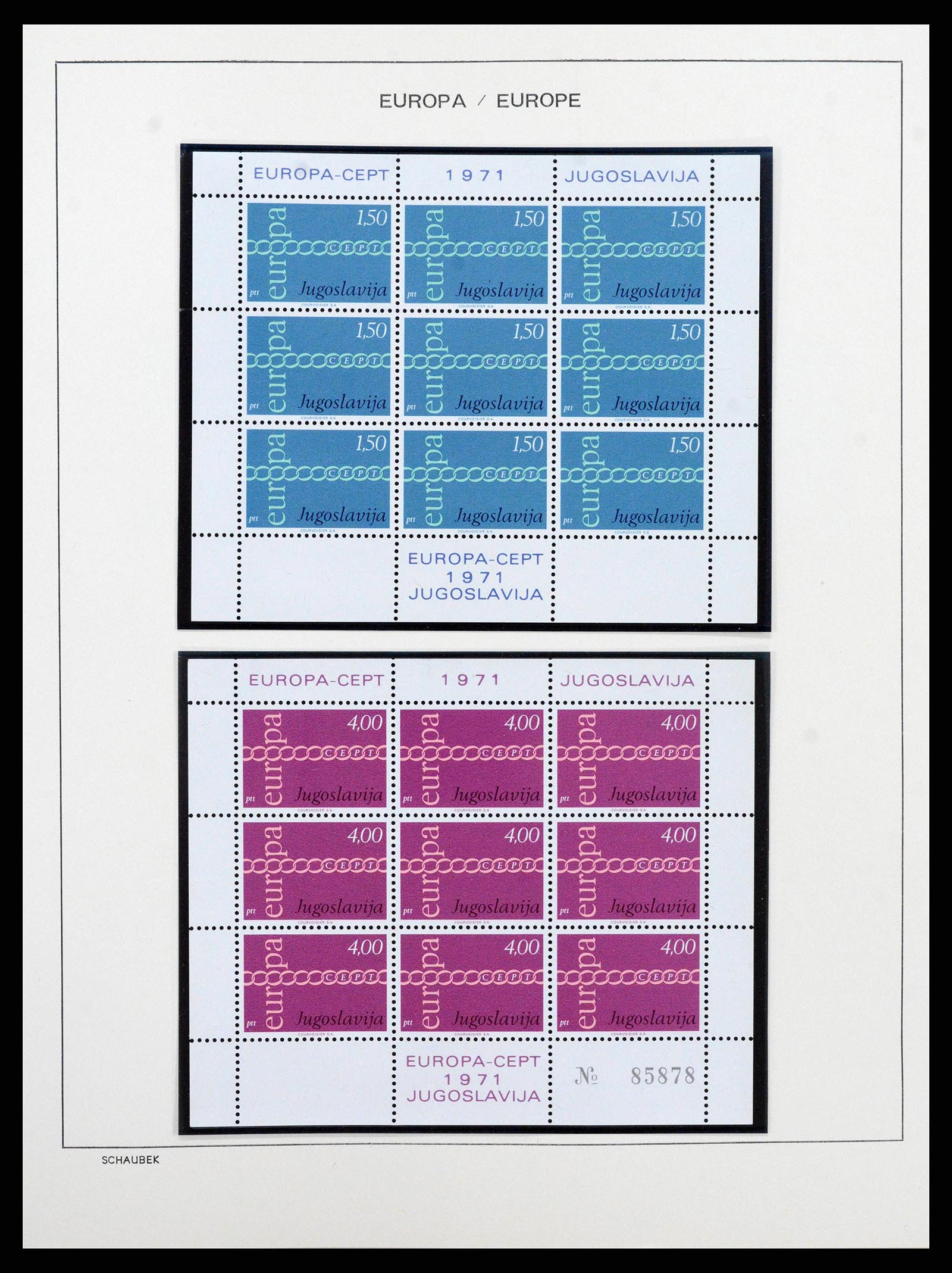 38206 0034 - Postzegelverzameling 38206 Europa CEPT 1956-2010.