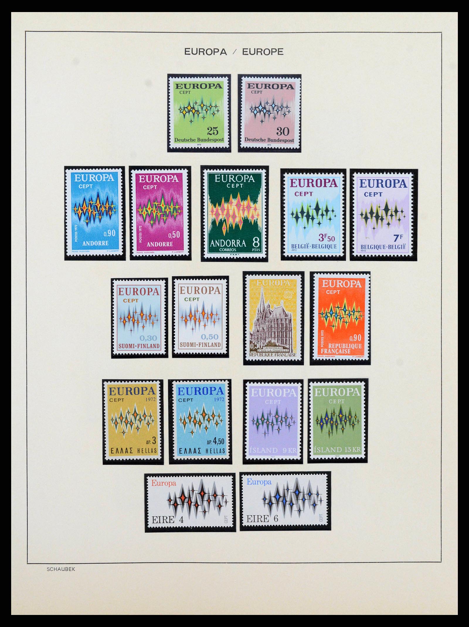 38206 0035 - Postzegelverzameling 38206 Europa CEPT 1956-2010.