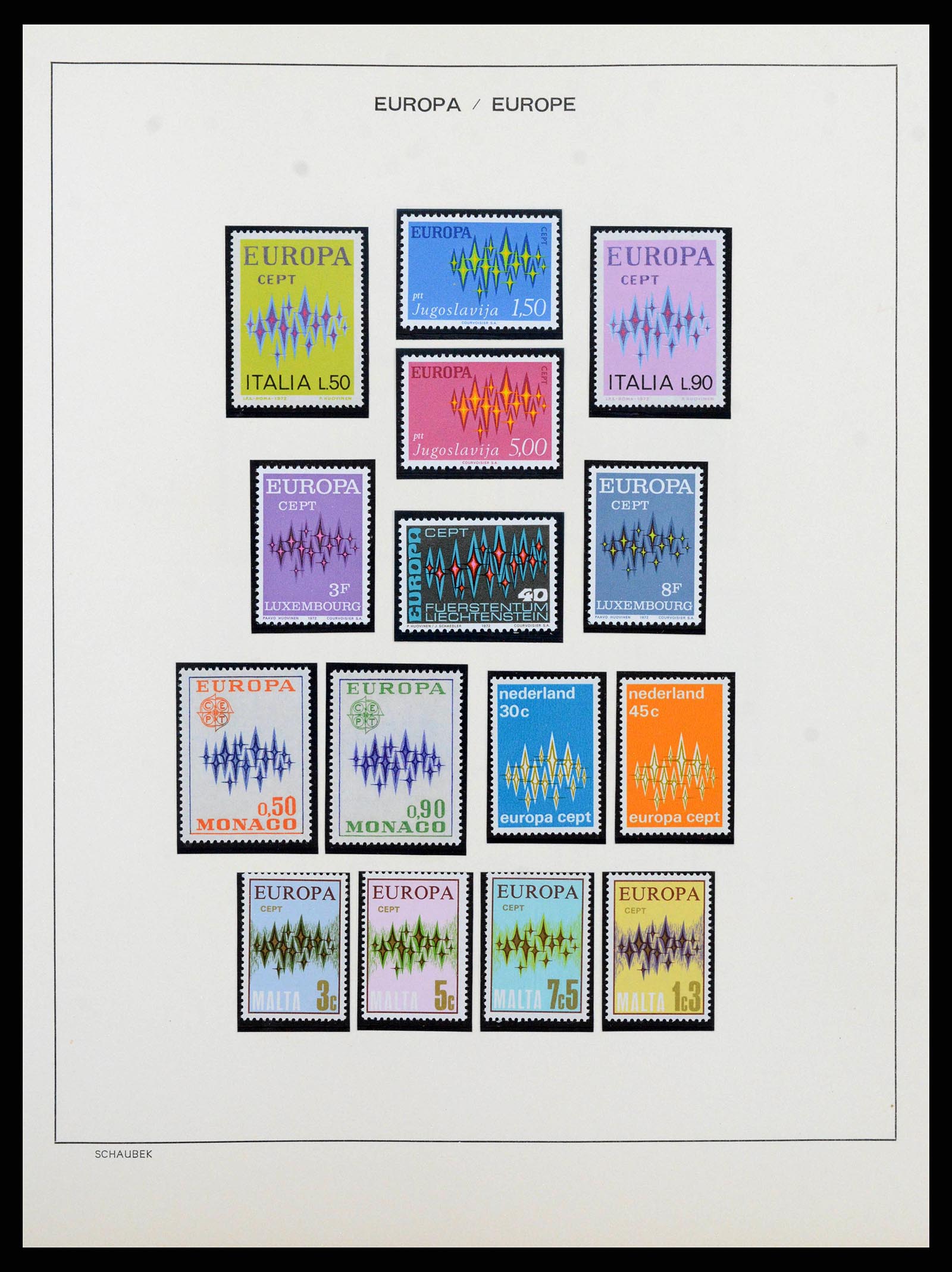 38206 0036 - Postzegelverzameling 38206 Europa CEPT 1956-2010.