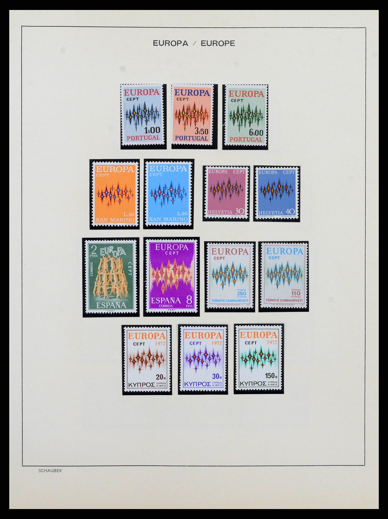 38206 0037 - Postzegelverzameling 38206 Europa CEPT 1956-2010.