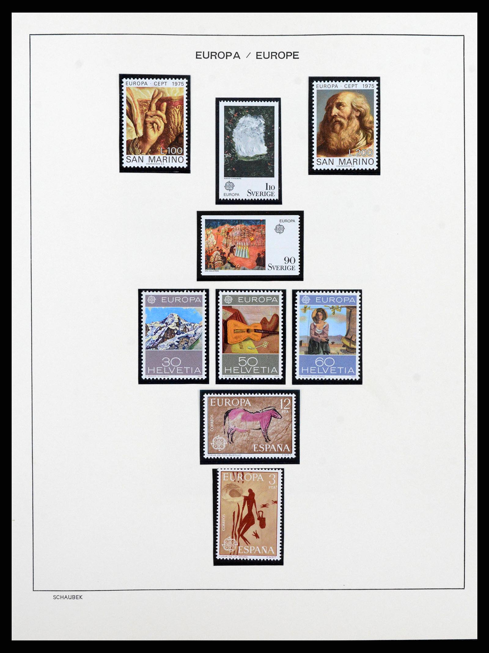 38206 0050 - Postzegelverzameling 38206 Europa CEPT 1956-2010.