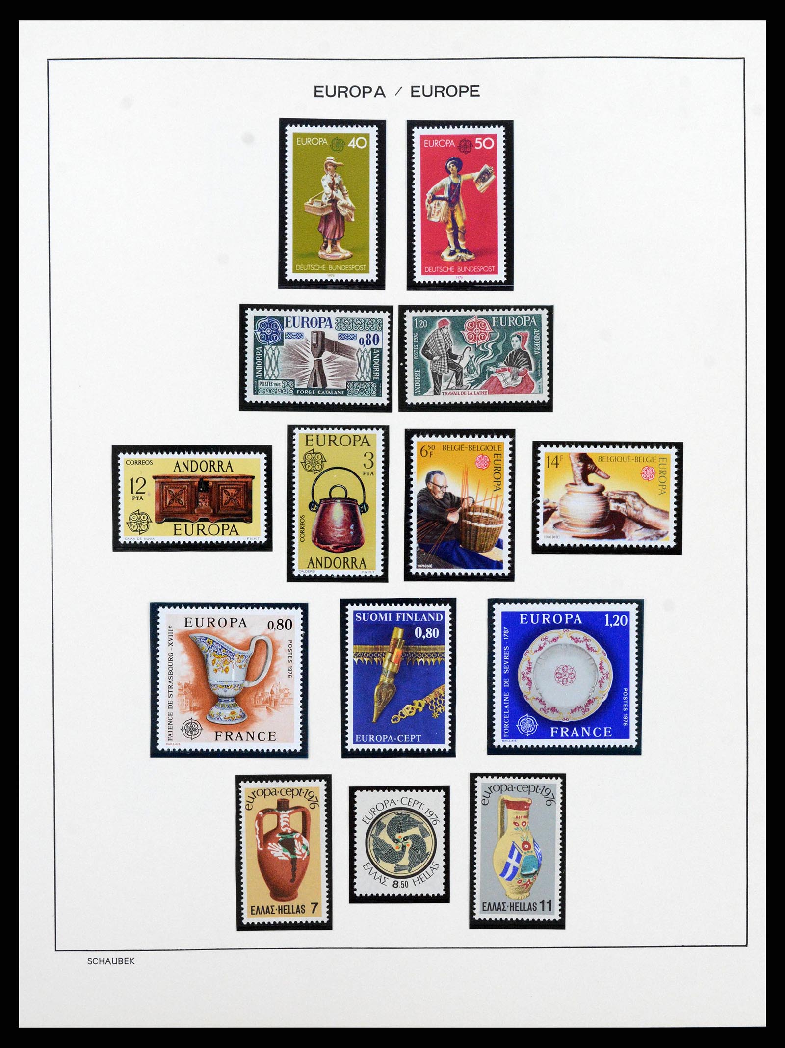 38206 0053 - Postzegelverzameling 38206 Europa CEPT 1956-2010.