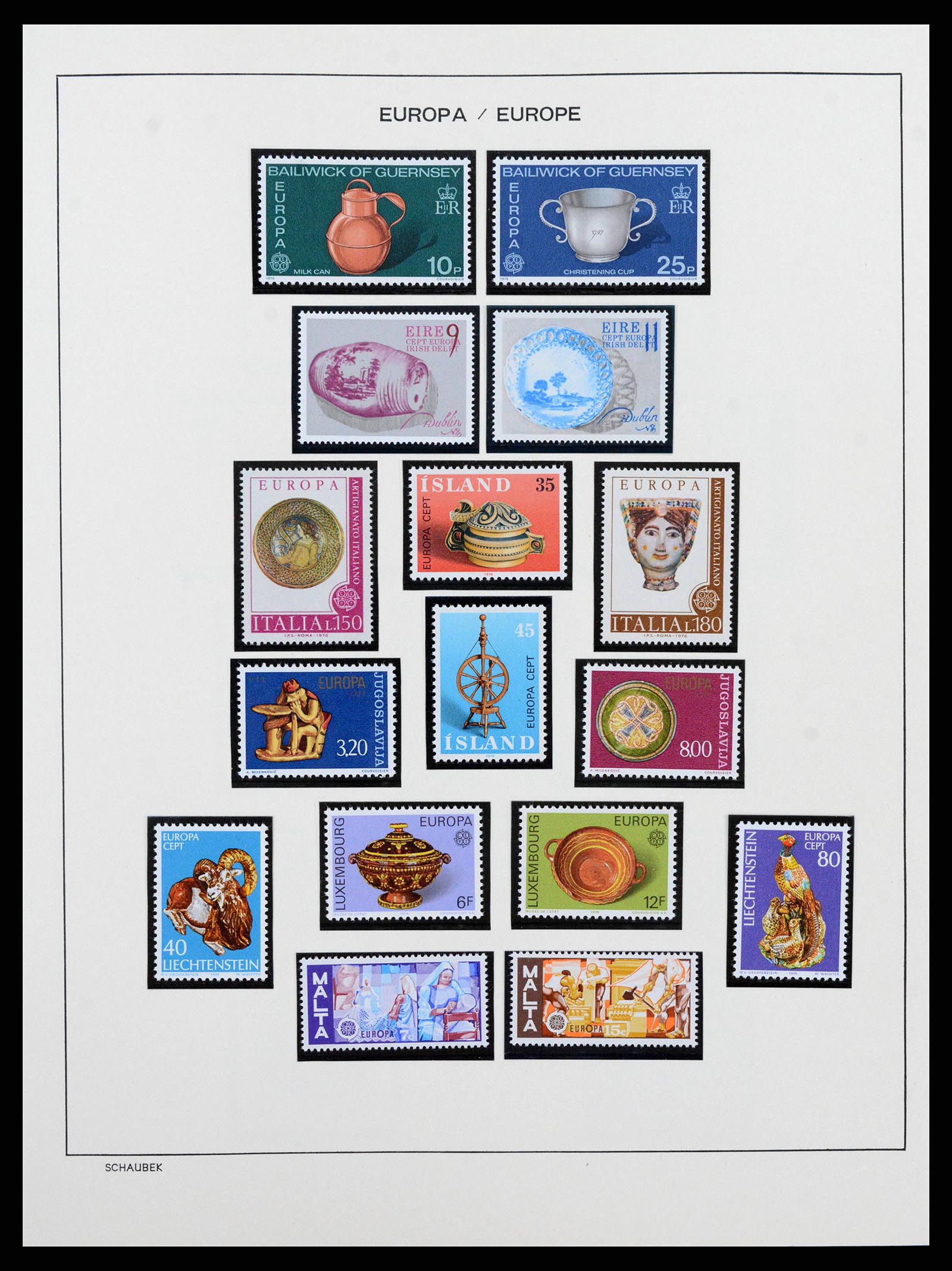 38206 0054 - Postzegelverzameling 38206 Europa CEPT 1956-2010.
