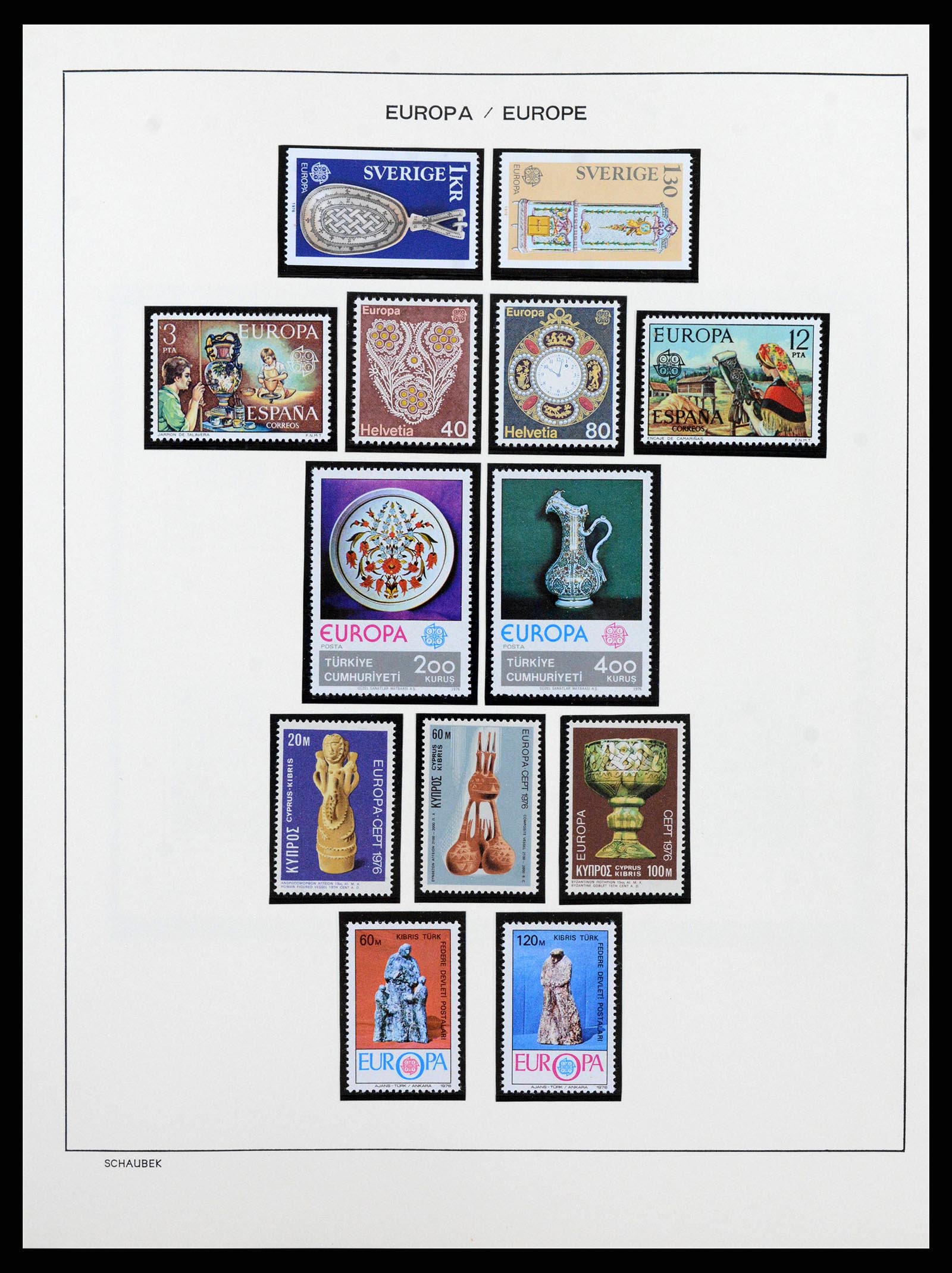 38206 0056 - Postzegelverzameling 38206 Europa CEPT 1956-2010.