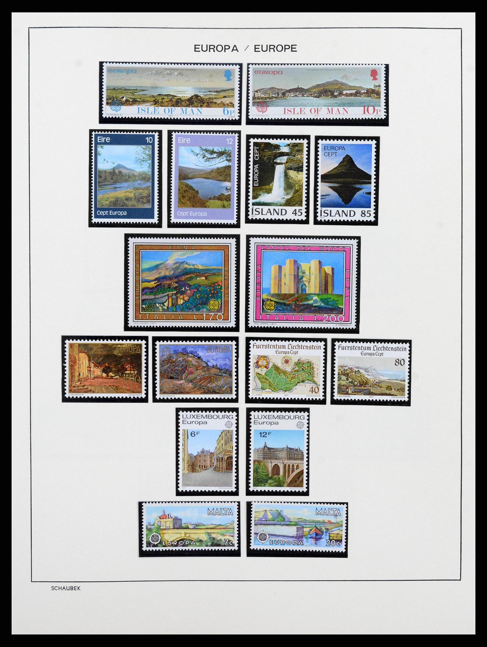 38206 0061 - Postzegelverzameling 38206 Europa CEPT 1956-2010.