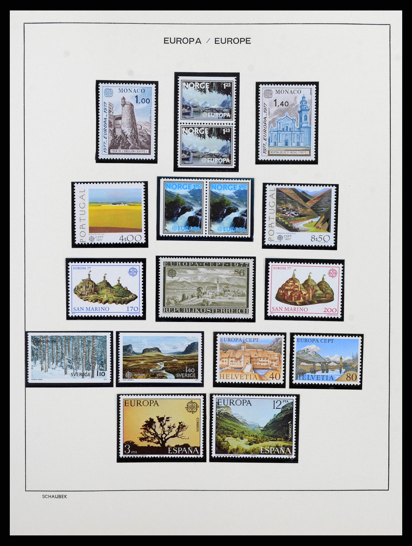 38206 0062 - Postzegelverzameling 38206 Europa CEPT 1956-2010.
