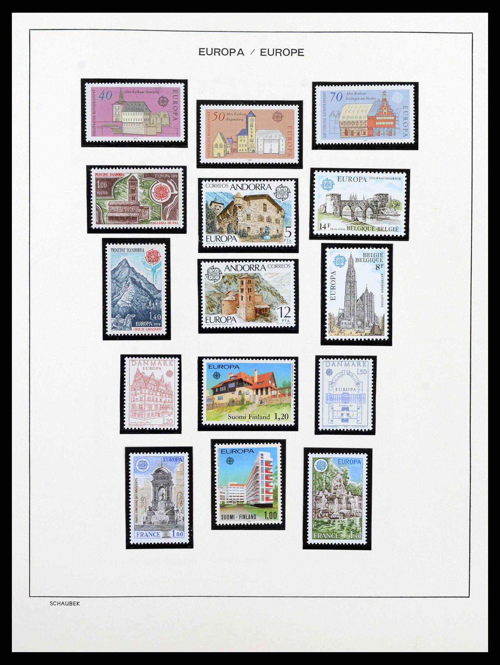 38206 0066 - Postzegelverzameling 38206 Europa CEPT 1956-2010.