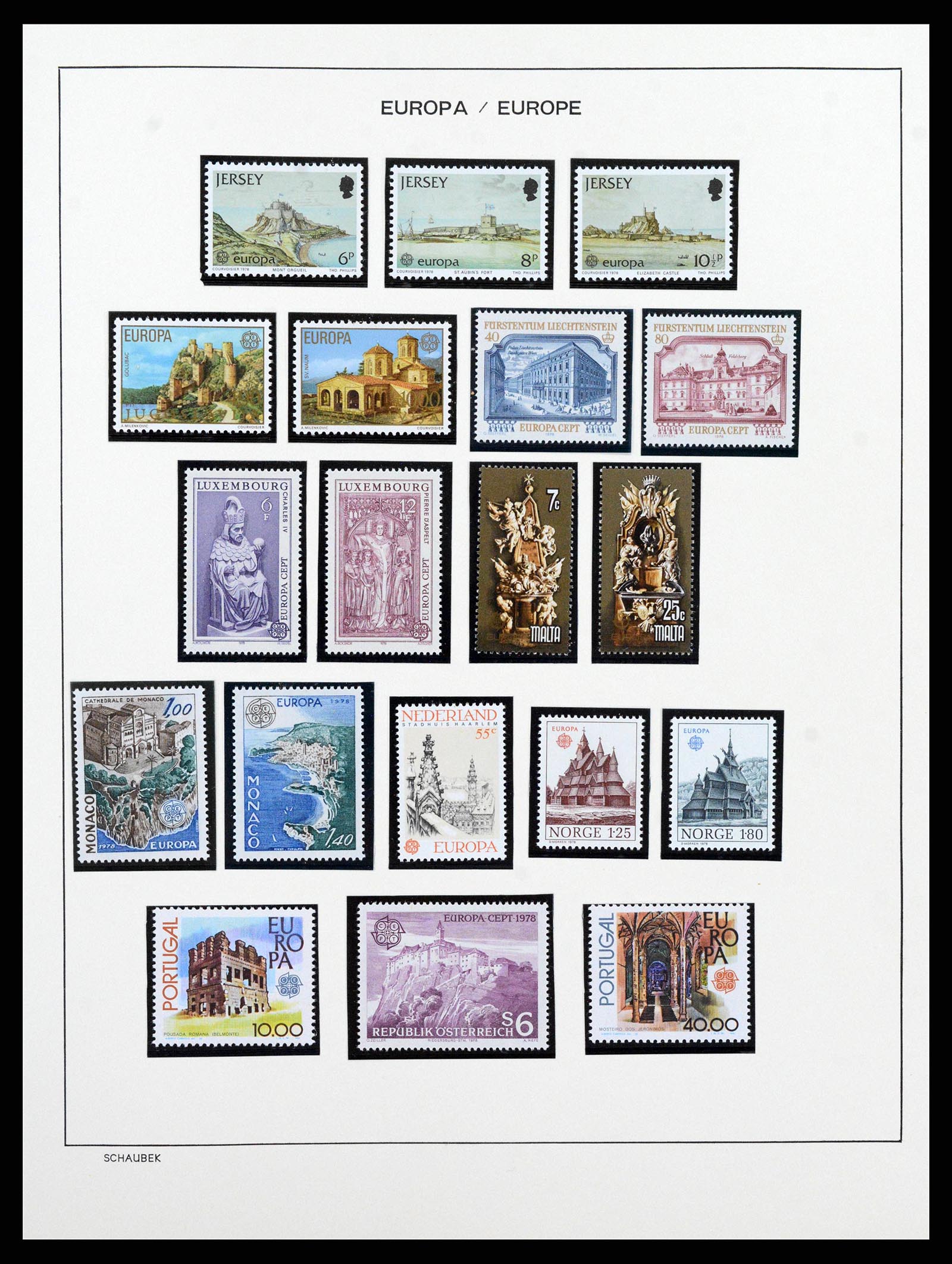 38206 0068 - Postzegelverzameling 38206 Europa CEPT 1956-2010.