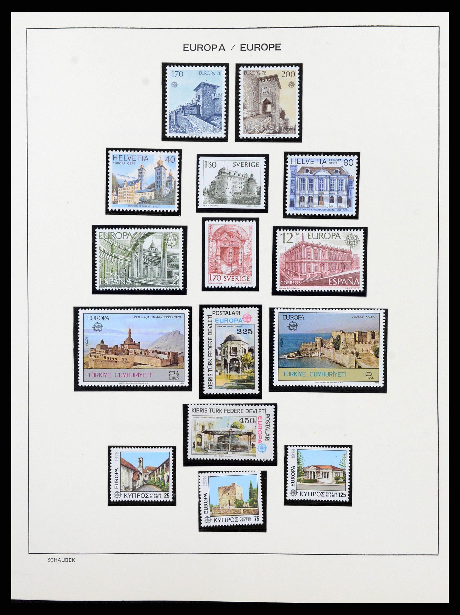 38206 0069 - Postzegelverzameling 38206 Europa CEPT 1956-2010.