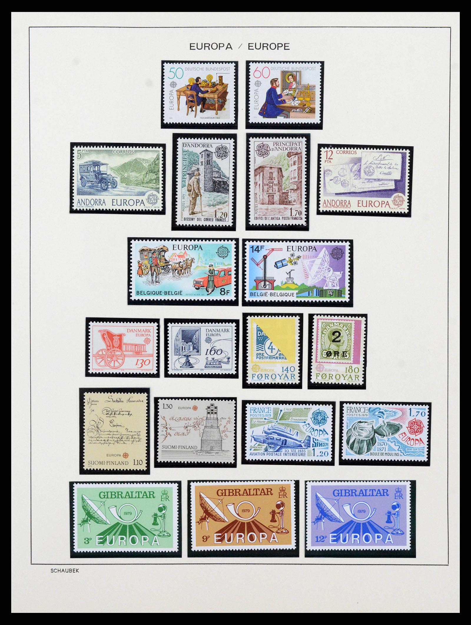 38206 0079 - Postzegelverzameling 38206 Europa CEPT 1956-2010.