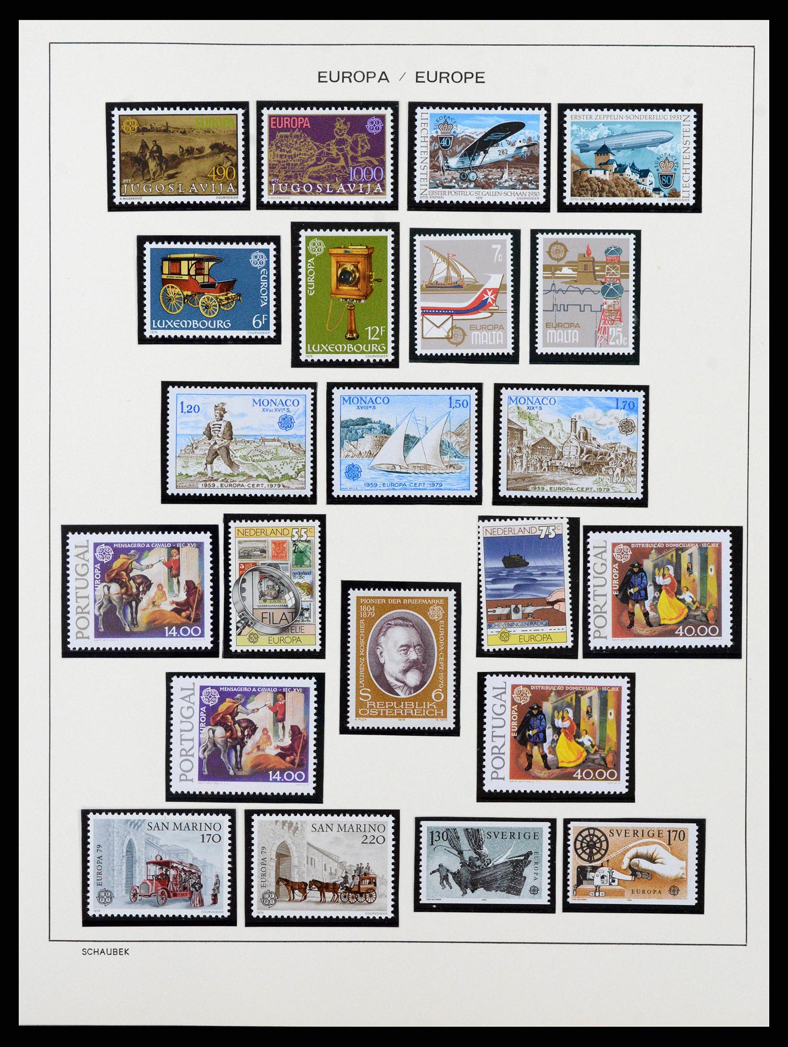 38206 0081 - Postzegelverzameling 38206 Europa CEPT 1956-2010.