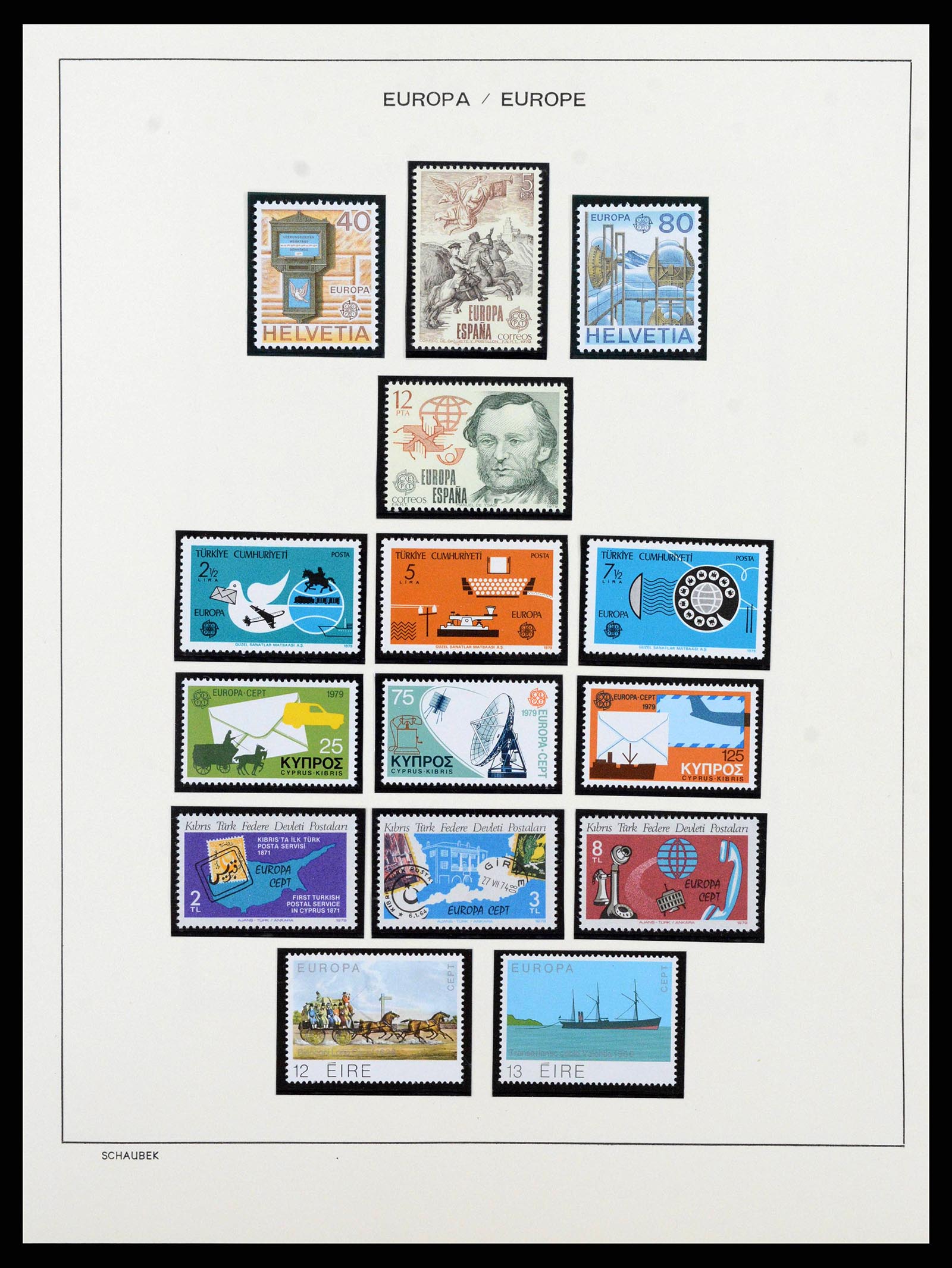 38206 0082 - Postzegelverzameling 38206 Europa CEPT 1956-2010.