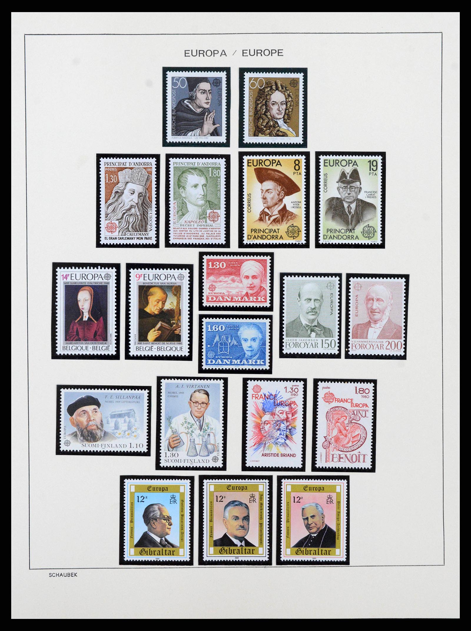 38206 0094 - Postzegelverzameling 38206 Europa CEPT 1956-2010.