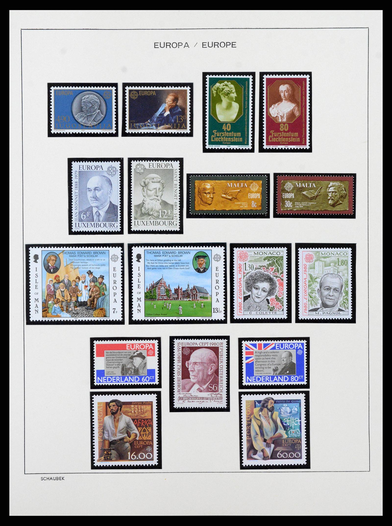 38206 0096 - Postzegelverzameling 38206 Europa CEPT 1956-2010.
