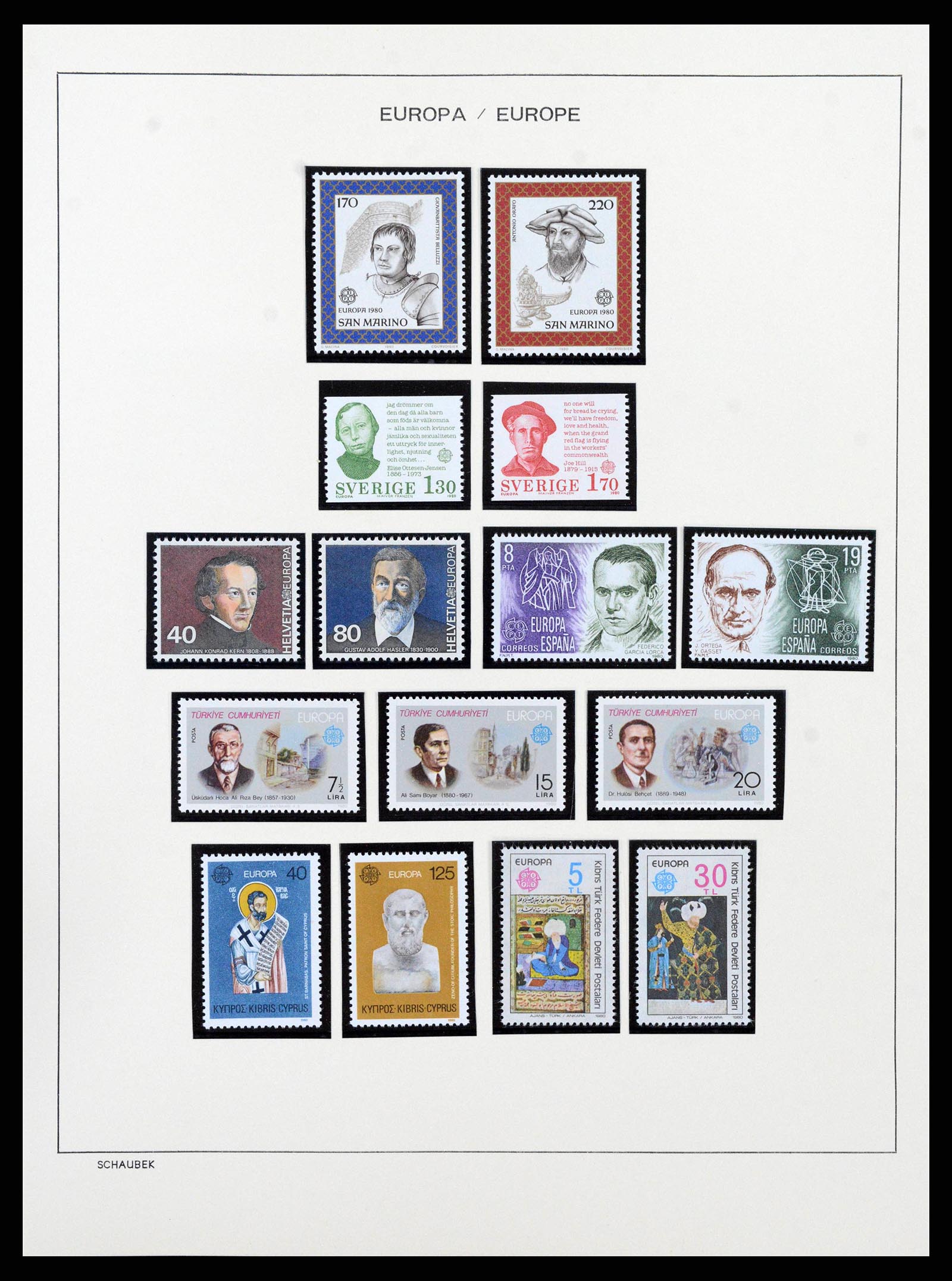 38206 0097 - Postzegelverzameling 38206 Europa CEPT 1956-2010.