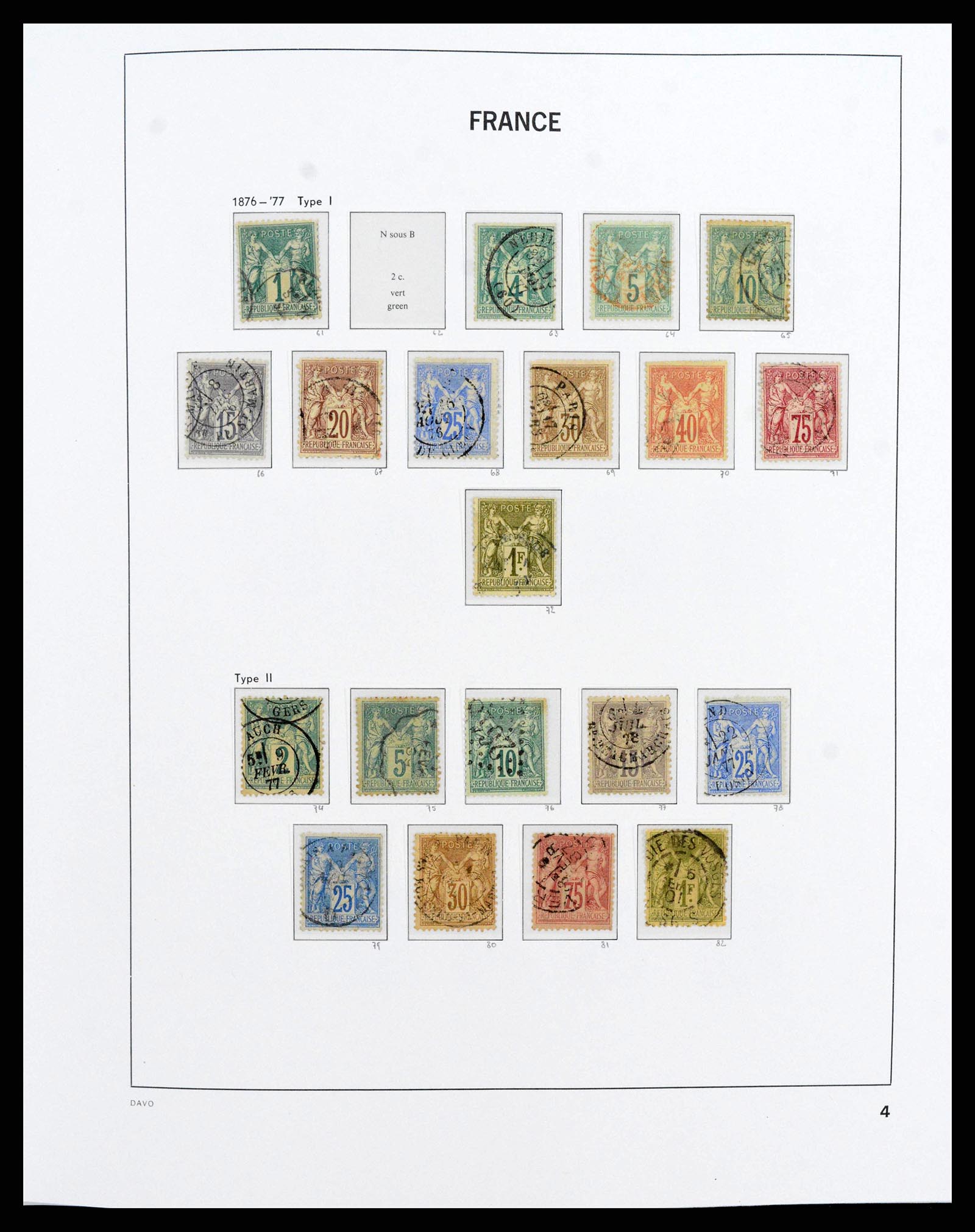 38209 0004 - Postzegelverzameling 38209 Frankrijk 1849-2020.