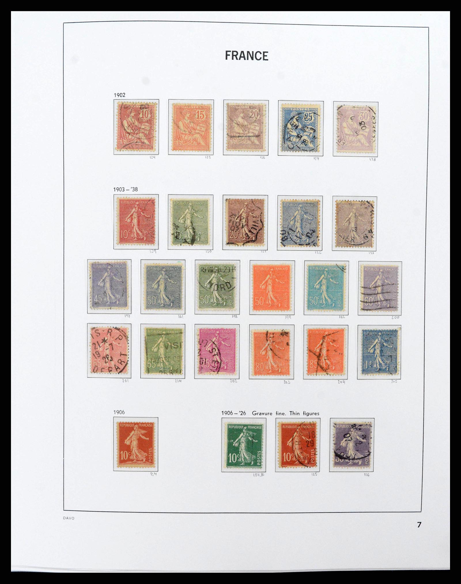 38209 0007 - Postzegelverzameling 38209 Frankrijk 1849-2020.