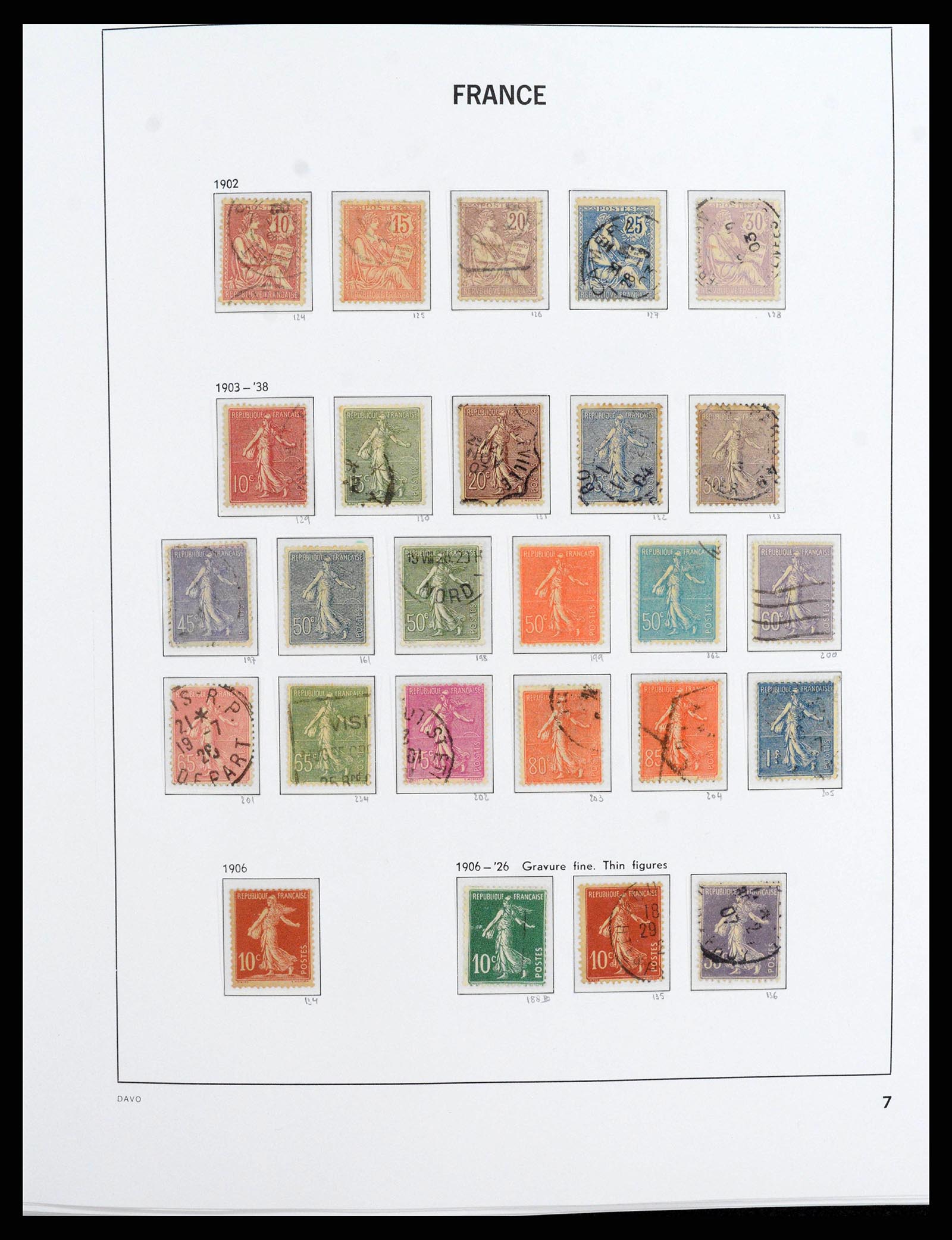 38209 0008 - Postzegelverzameling 38209 Frankrijk 1849-2020.