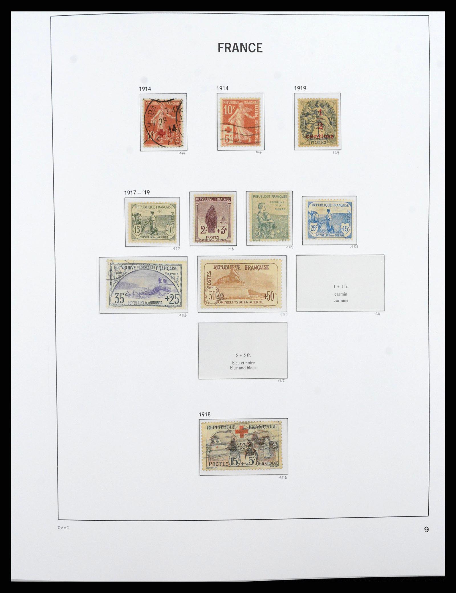 38209 0010 - Postzegelverzameling 38209 Frankrijk 1849-2020.