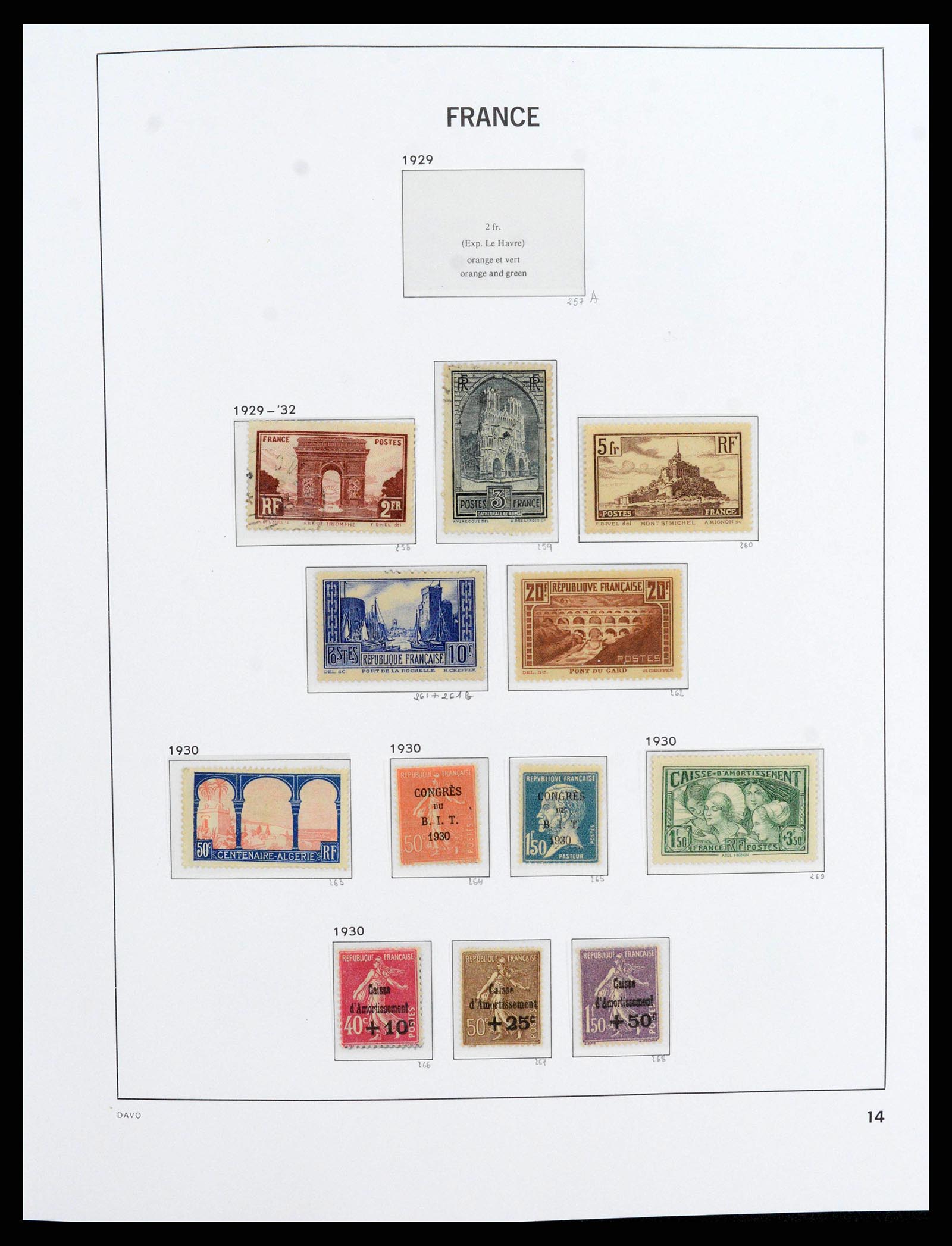 38209 0015 - Postzegelverzameling 38209 Frankrijk 1849-2020.