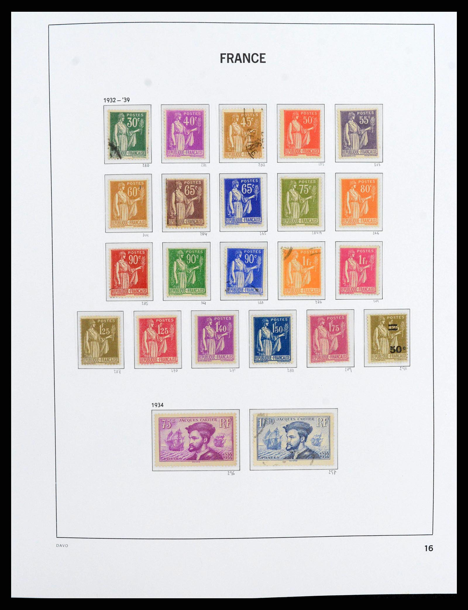 38209 0017 - Postzegelverzameling 38209 Frankrijk 1849-2020.