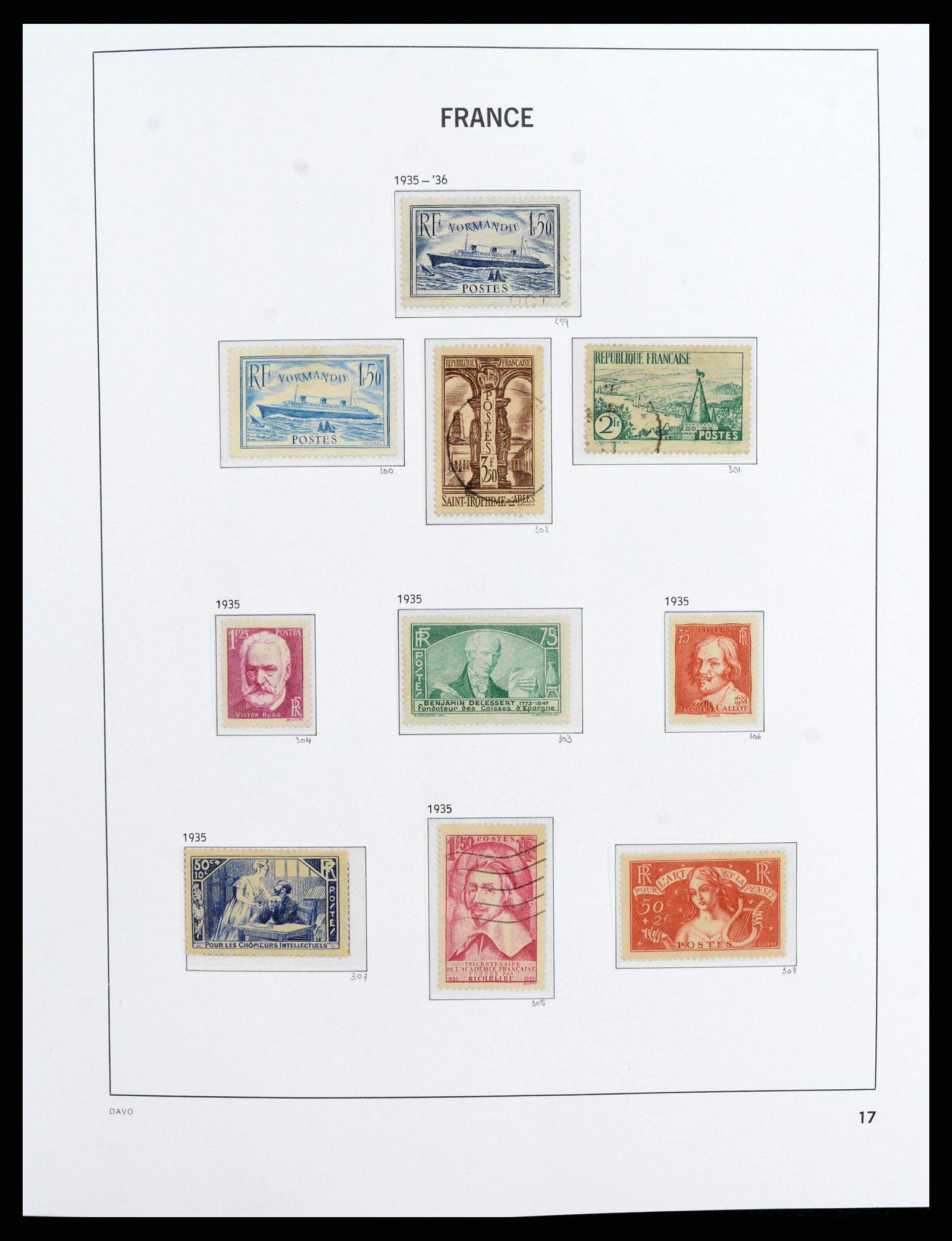 38209 0018 - Postzegelverzameling 38209 Frankrijk 1849-2020.