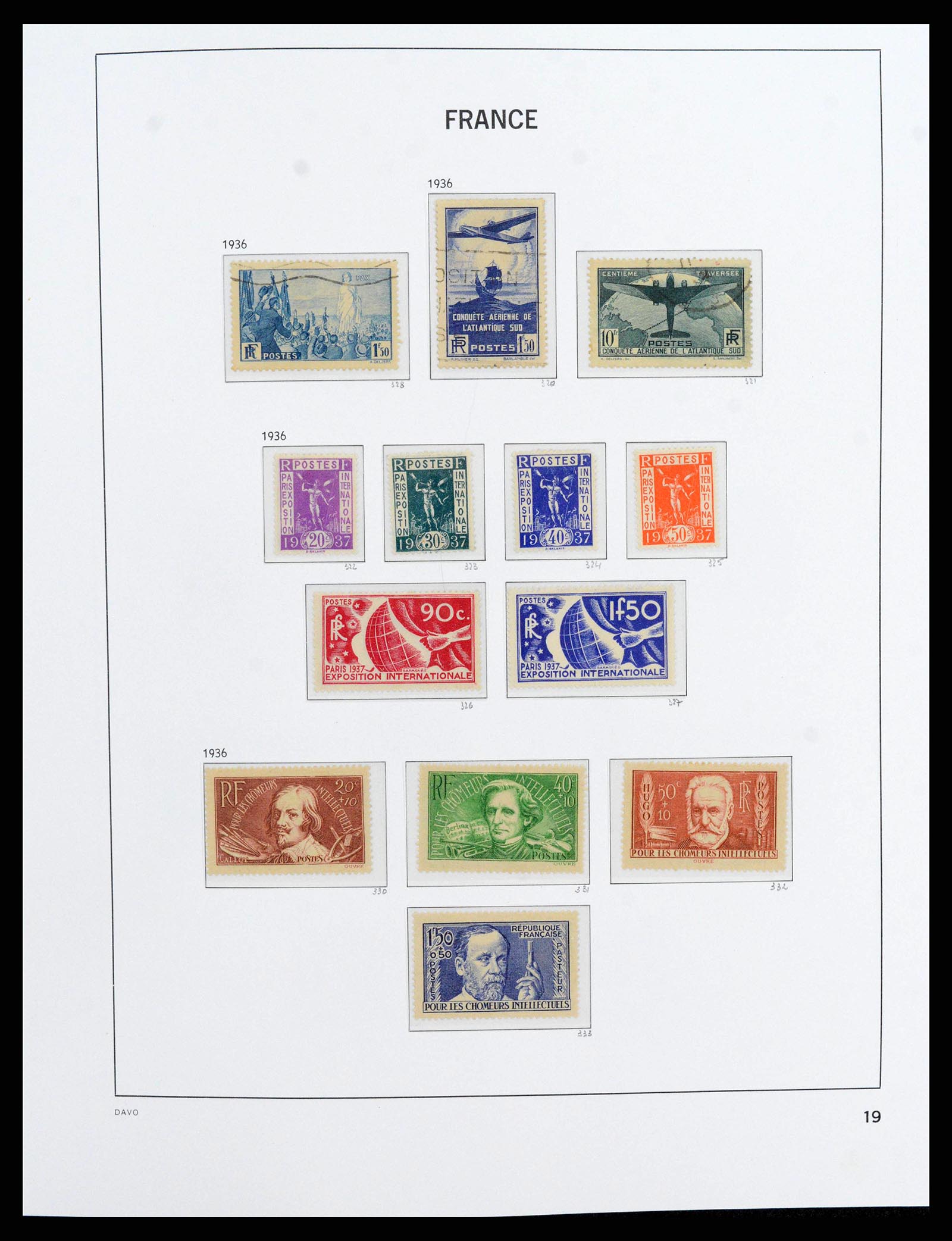 38209 0020 - Postzegelverzameling 38209 Frankrijk 1849-2020.
