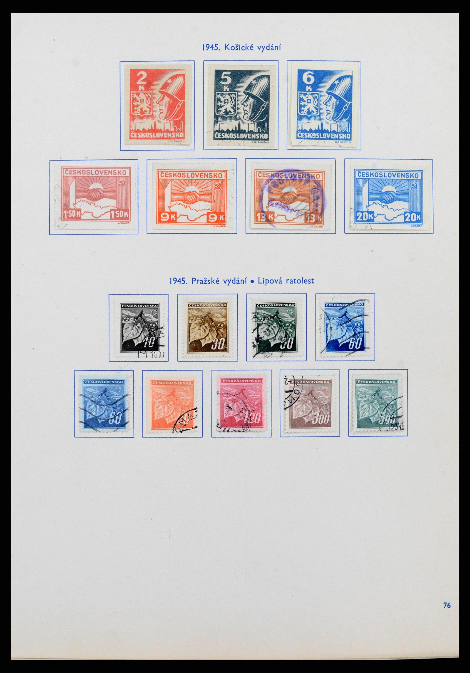 38213 0001 - Postzegelverzameling 38213 Tsjechoslowakije 1918-1990.