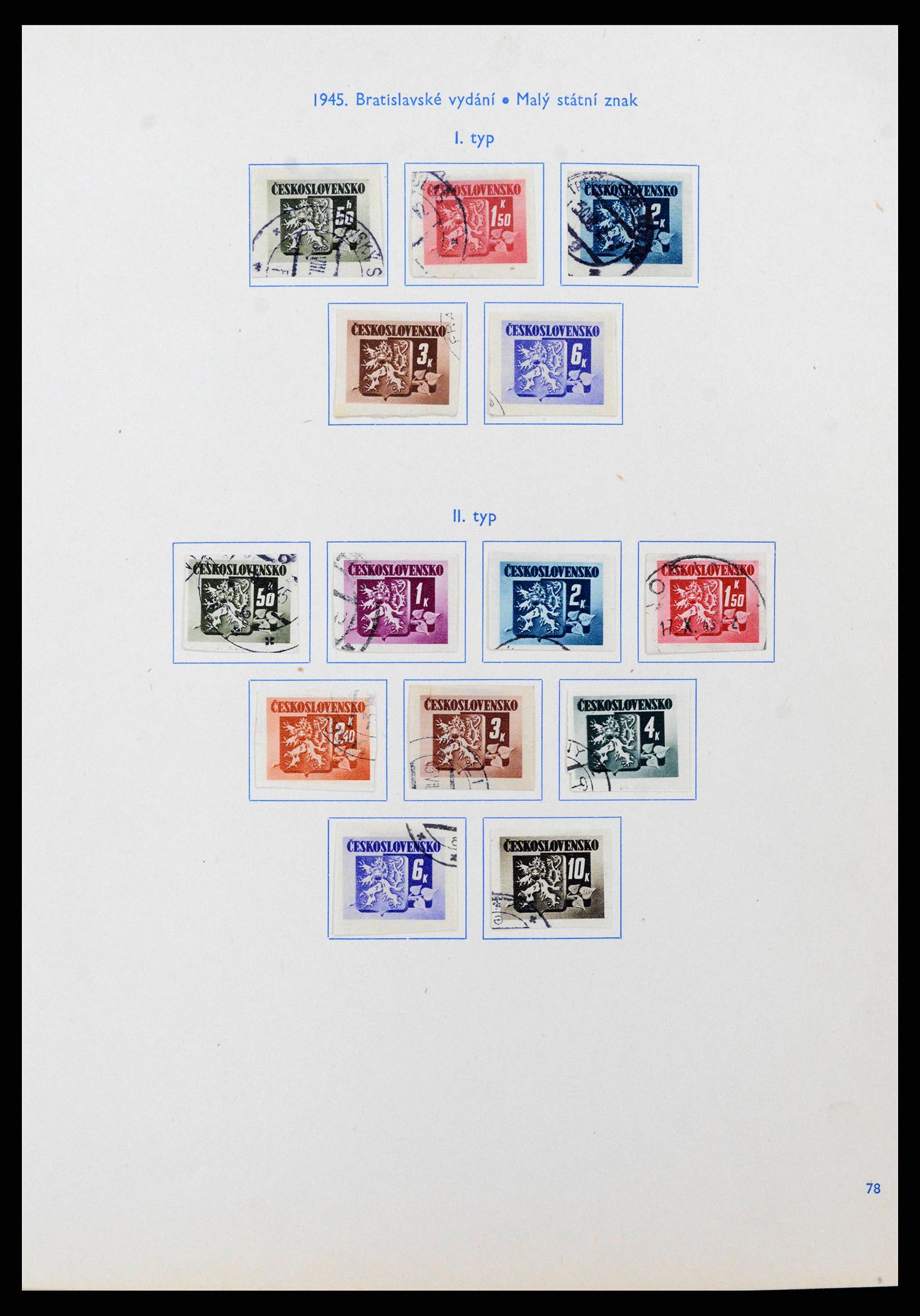 38213 0003 - Postzegelverzameling 38213 Tsjechoslowakije 1918-1990.