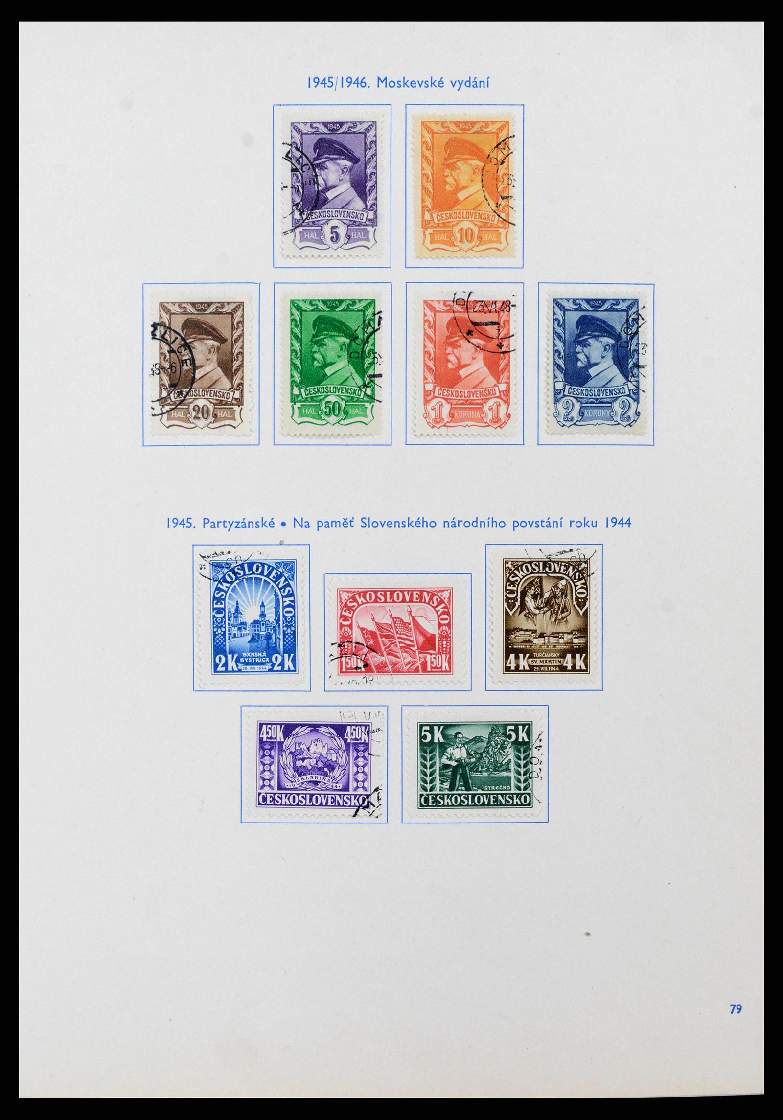 38213 0004 - Postzegelverzameling 38213 Tsjechoslowakije 1918-1990.