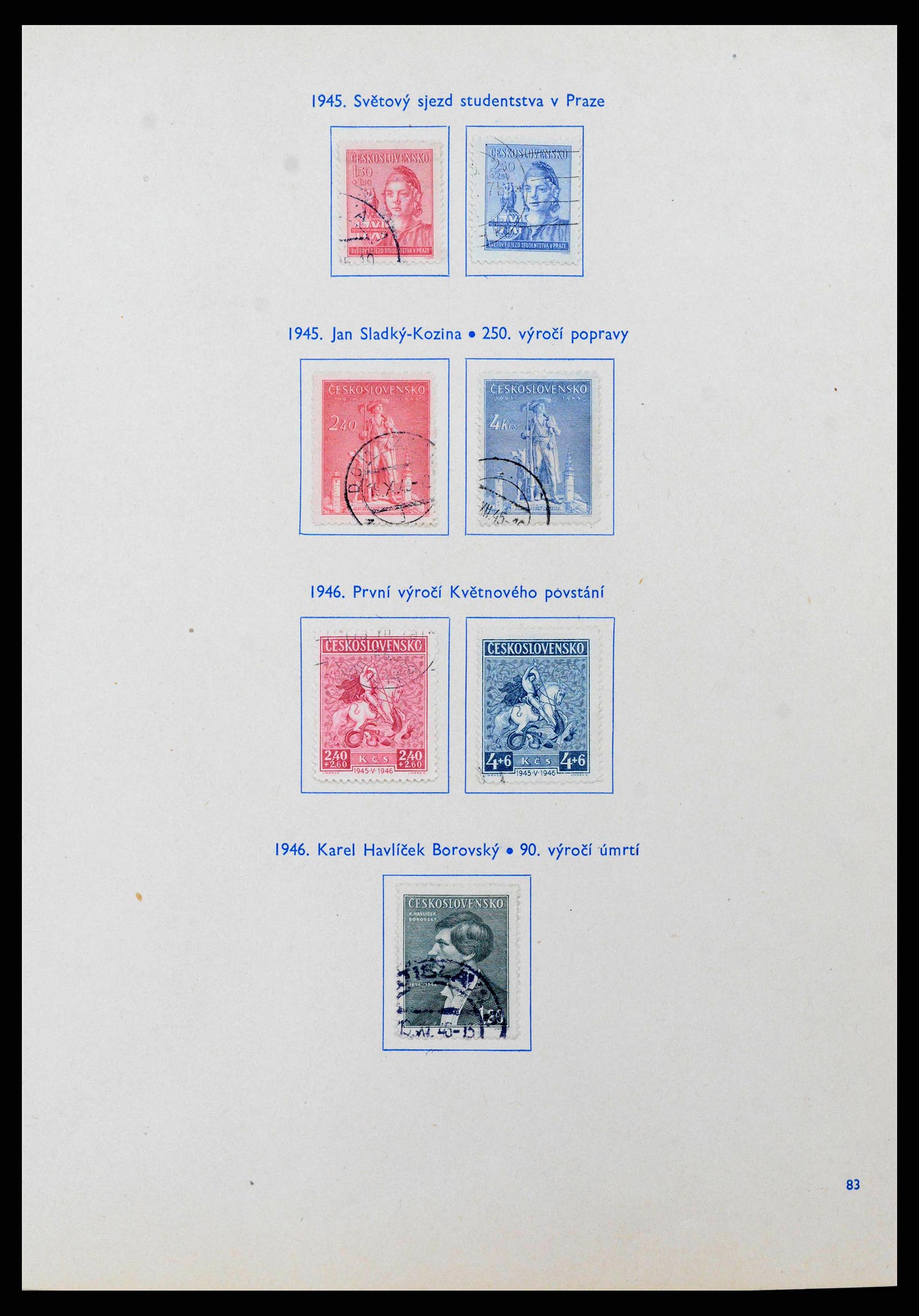 38213 0008 - Postzegelverzameling 38213 Tsjechoslowakije 1918-1990.